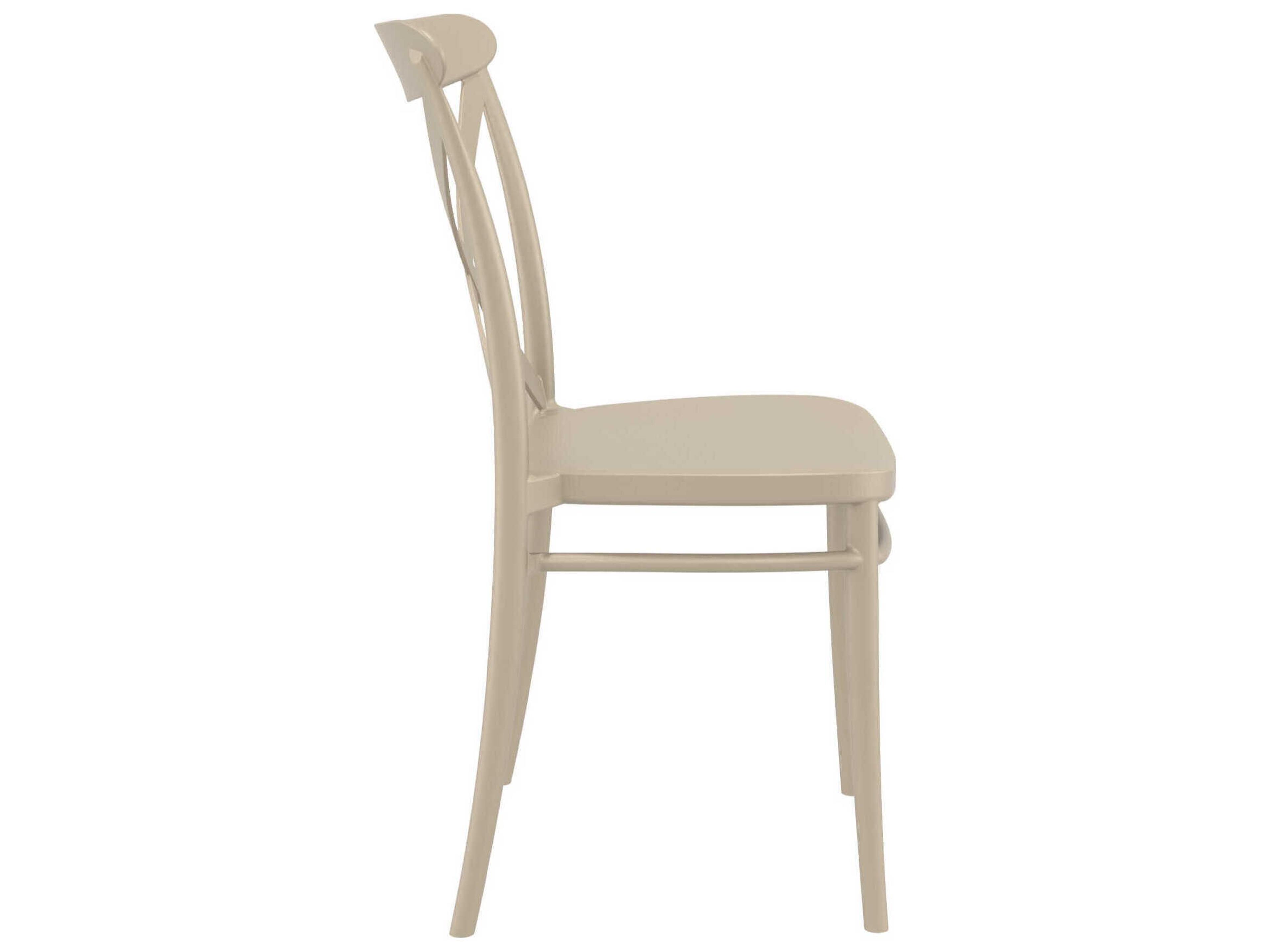 Compamia Cross Taupe Resin Dining Chair