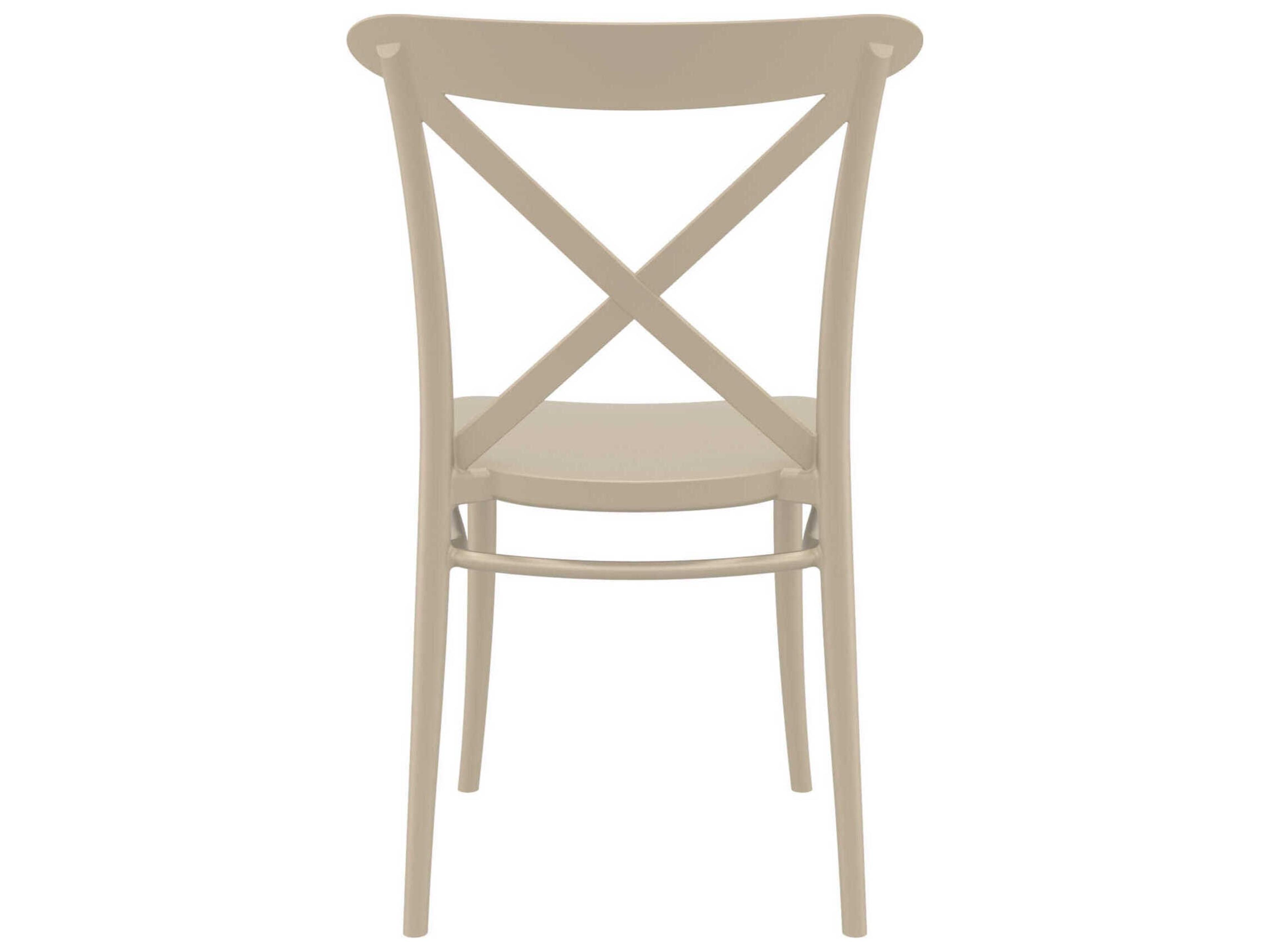 Compamia Cross Taupe Resin Dining Chair