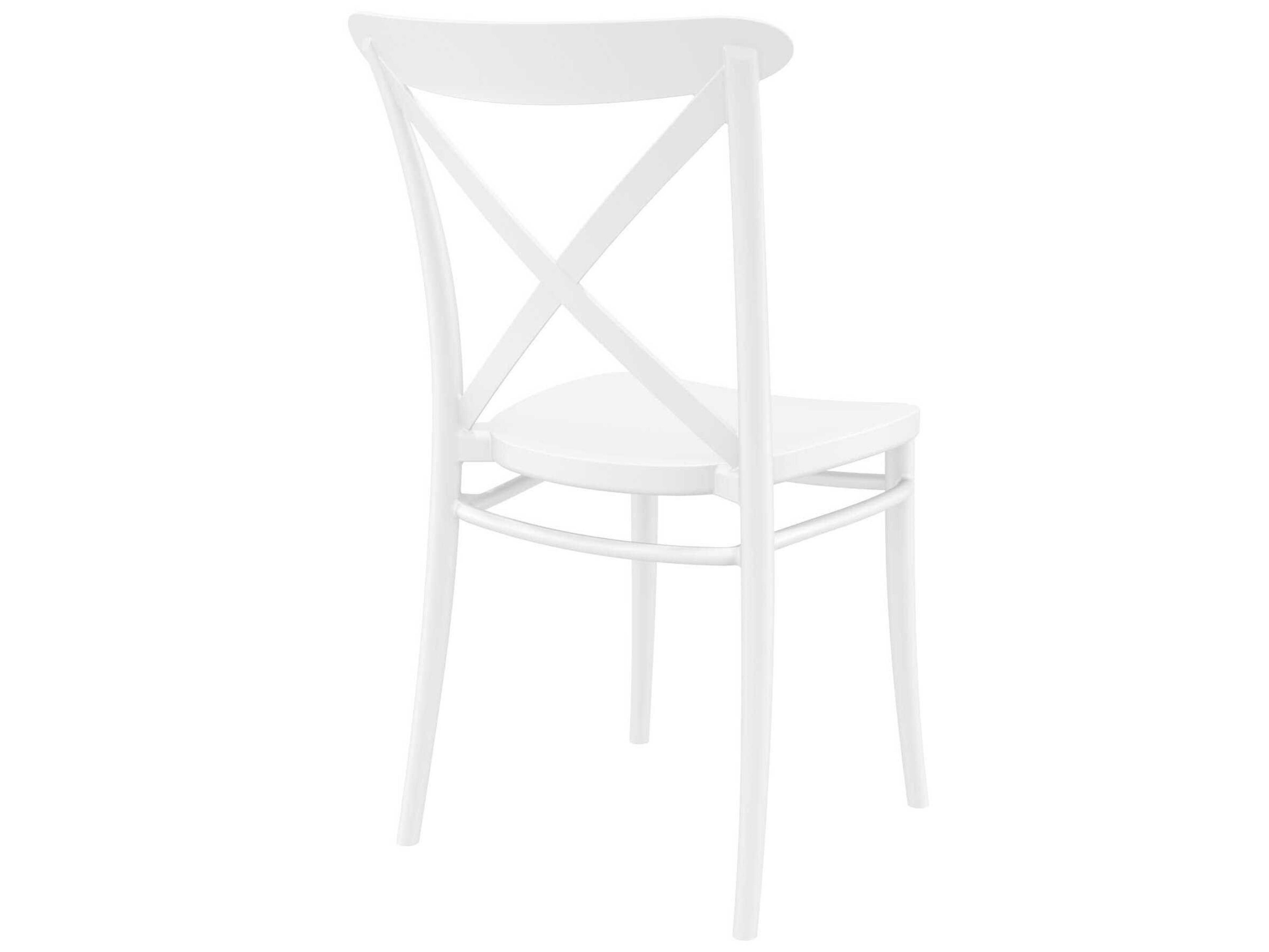 Compamia Cross White Resin Dining Chair