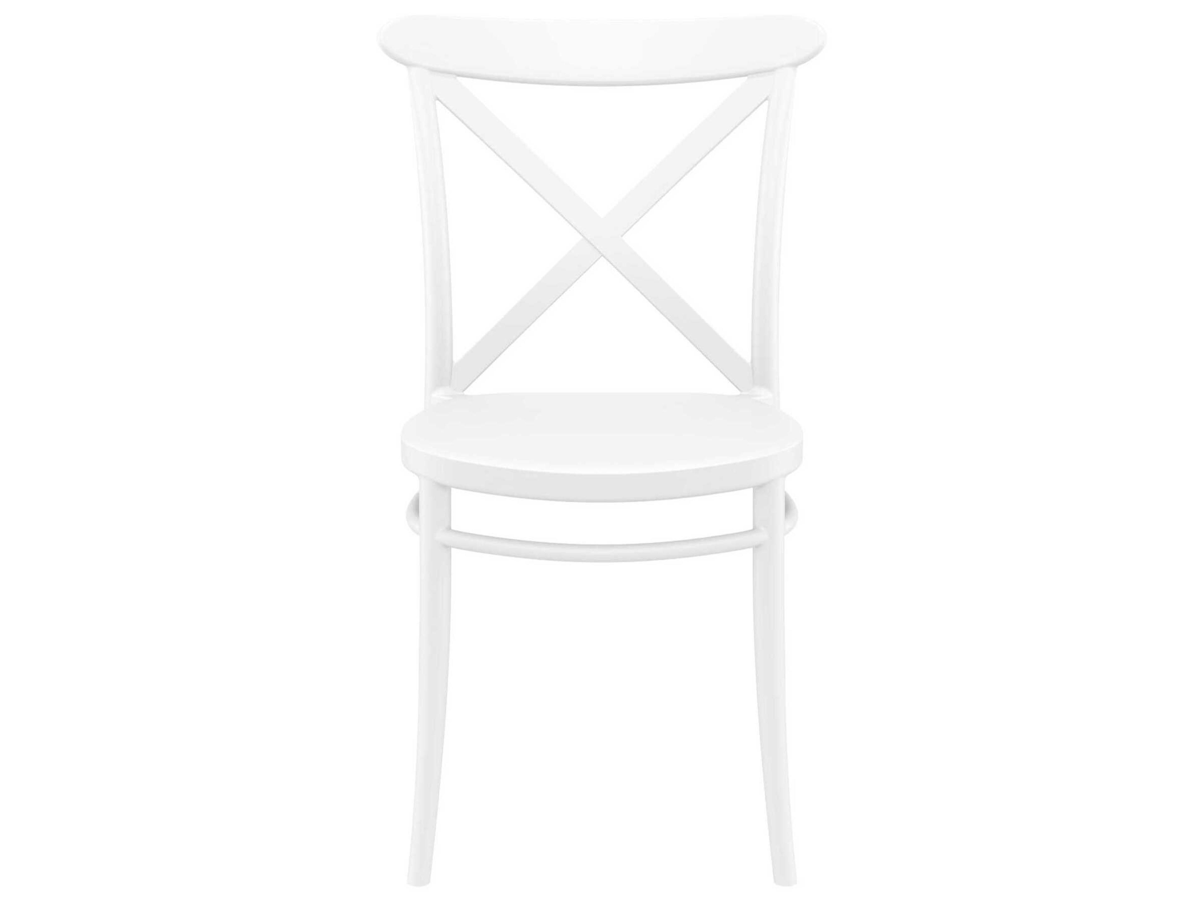 Compamia Cross White Resin Dining Chair
