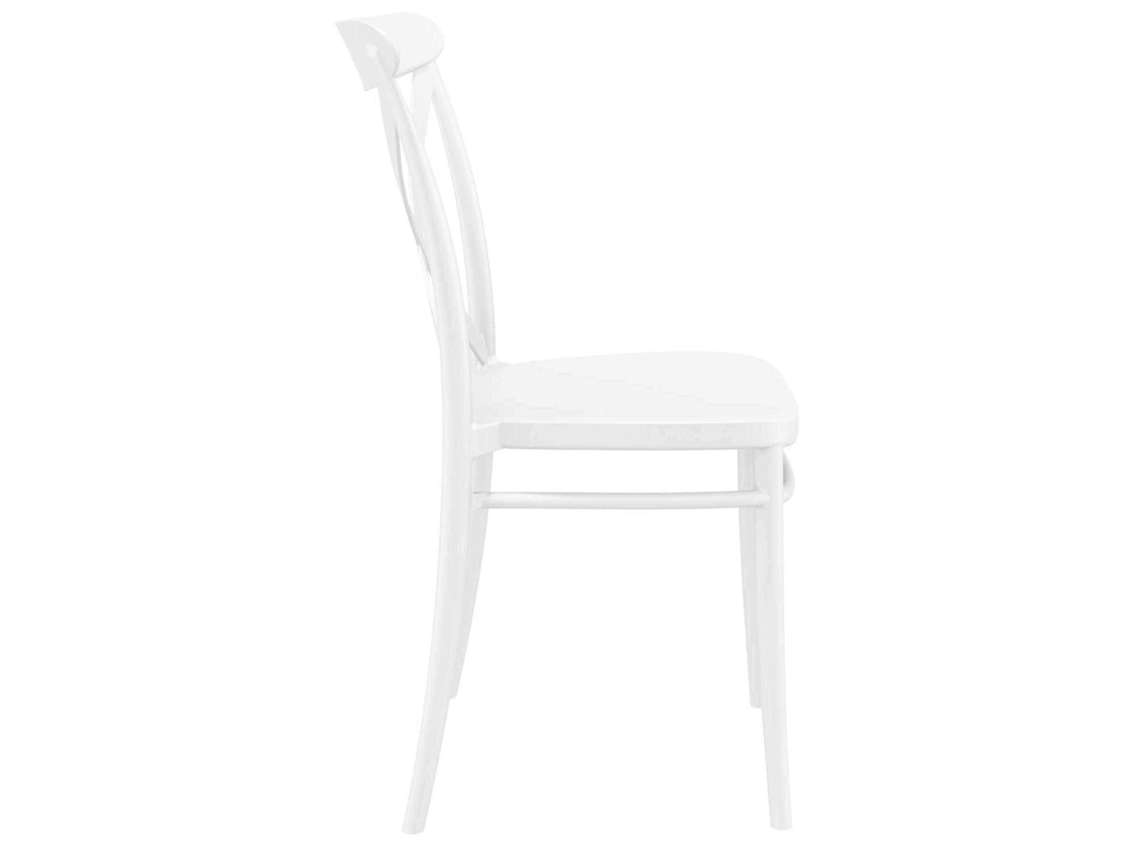 Compamia Cross White Resin Dining Chair