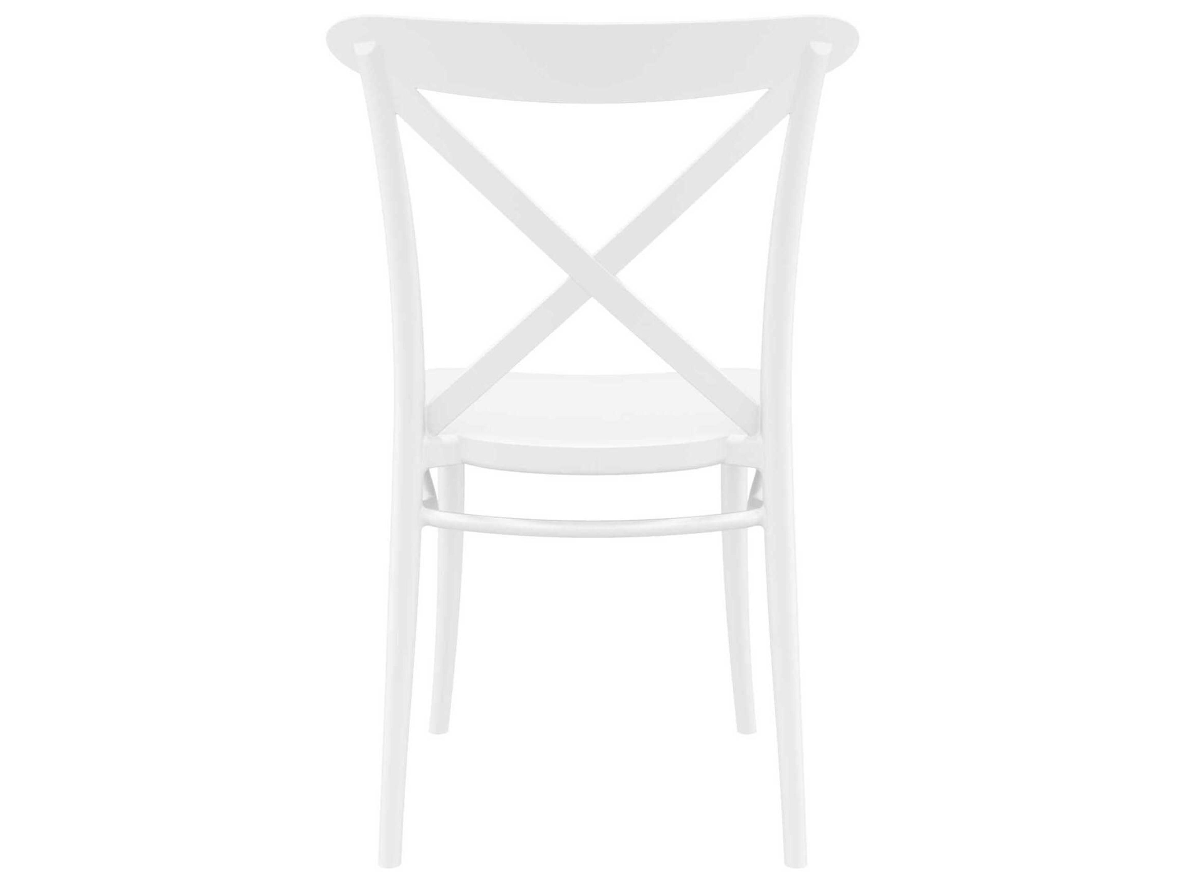 Compamia Cross White Resin Dining Chair