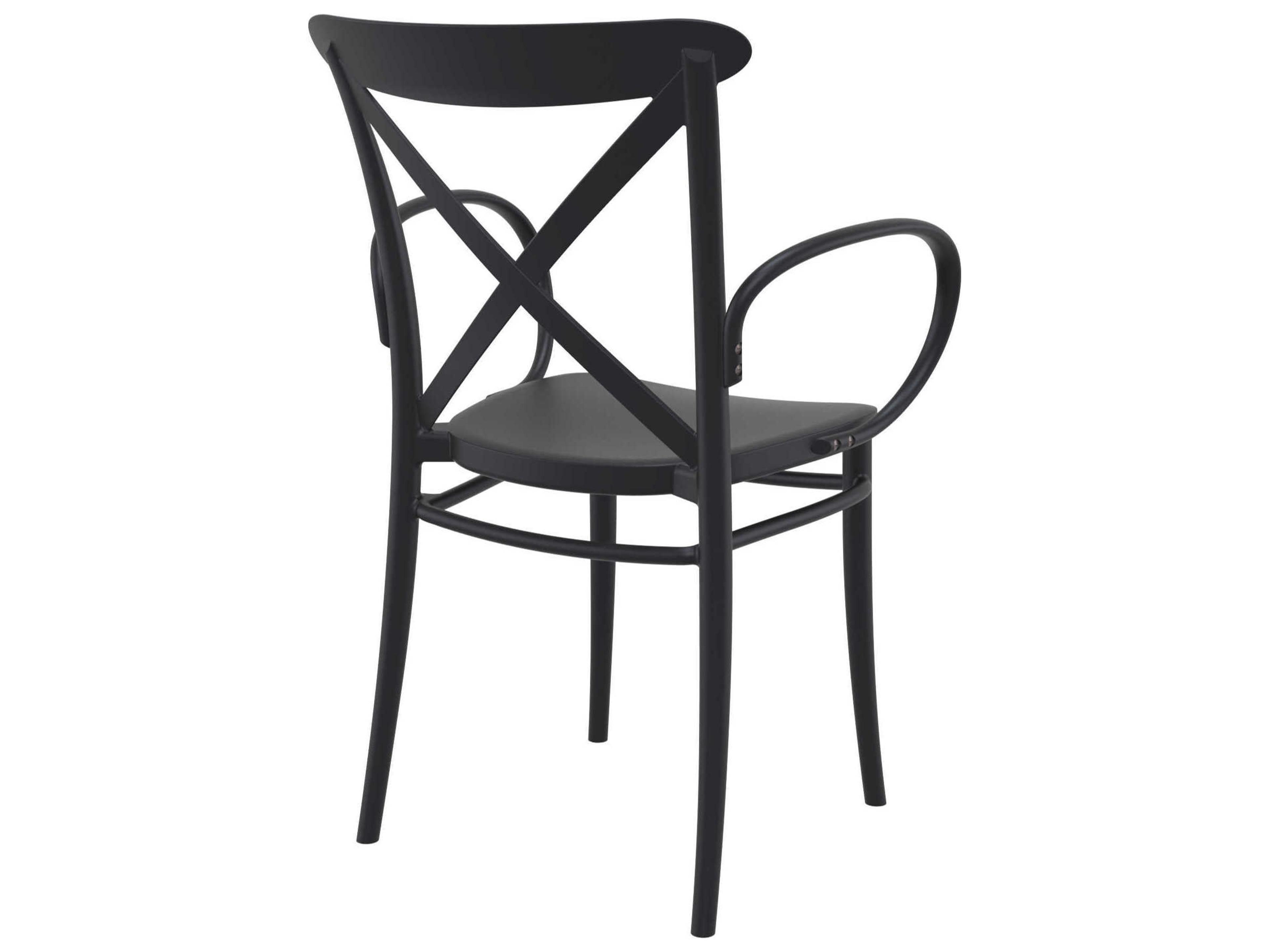 Compamia Cross Black Resin Dining Chair