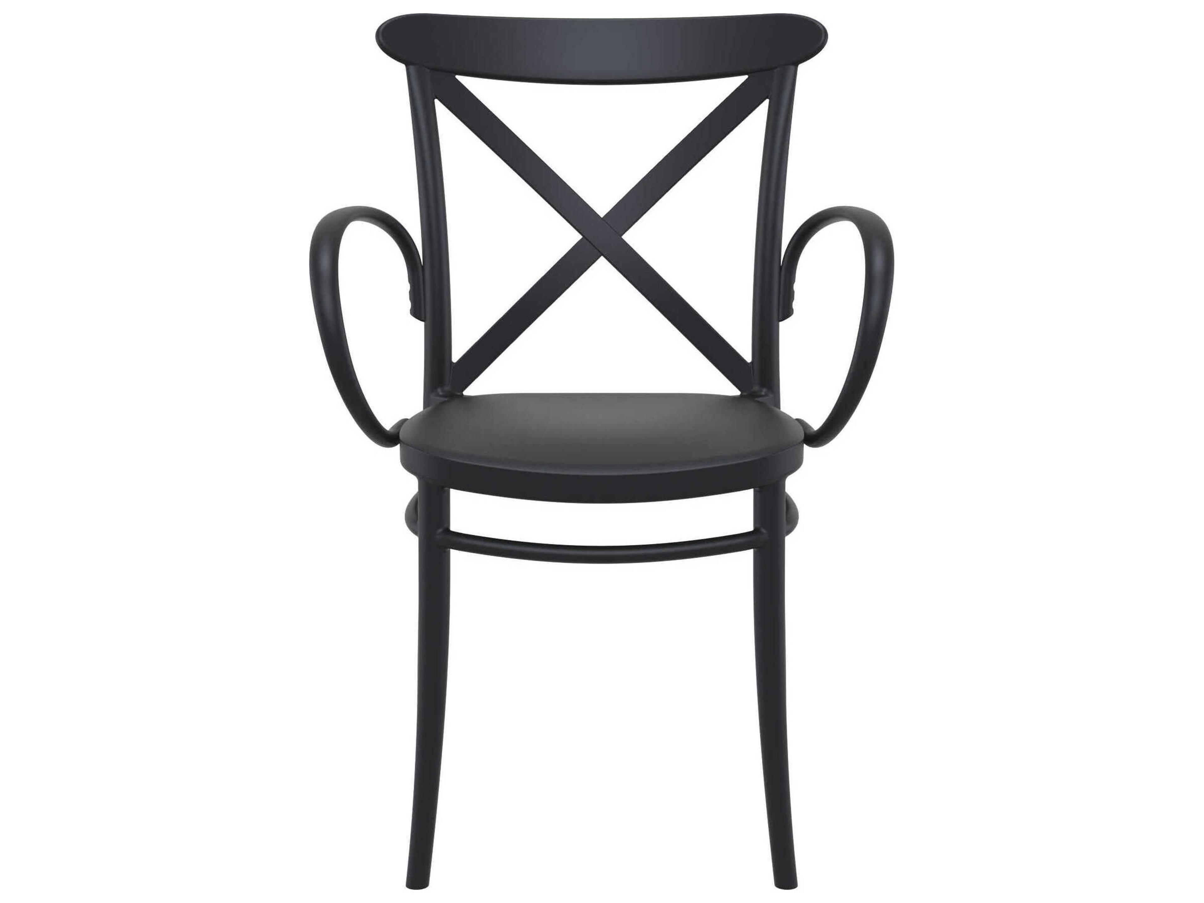 Compamia Cross Black Resin Dining Chair