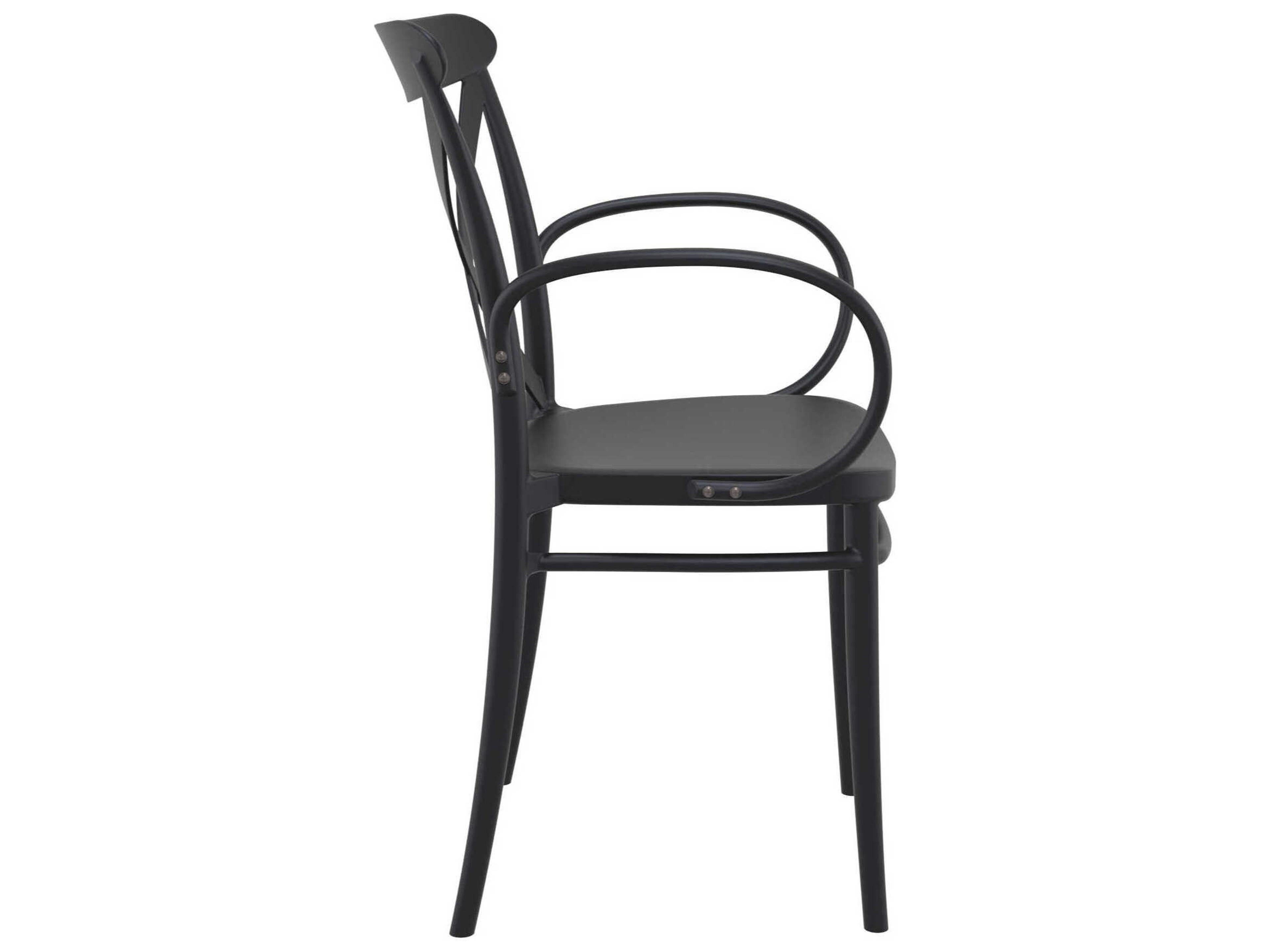 Compamia Cross Black Resin Dining Chair