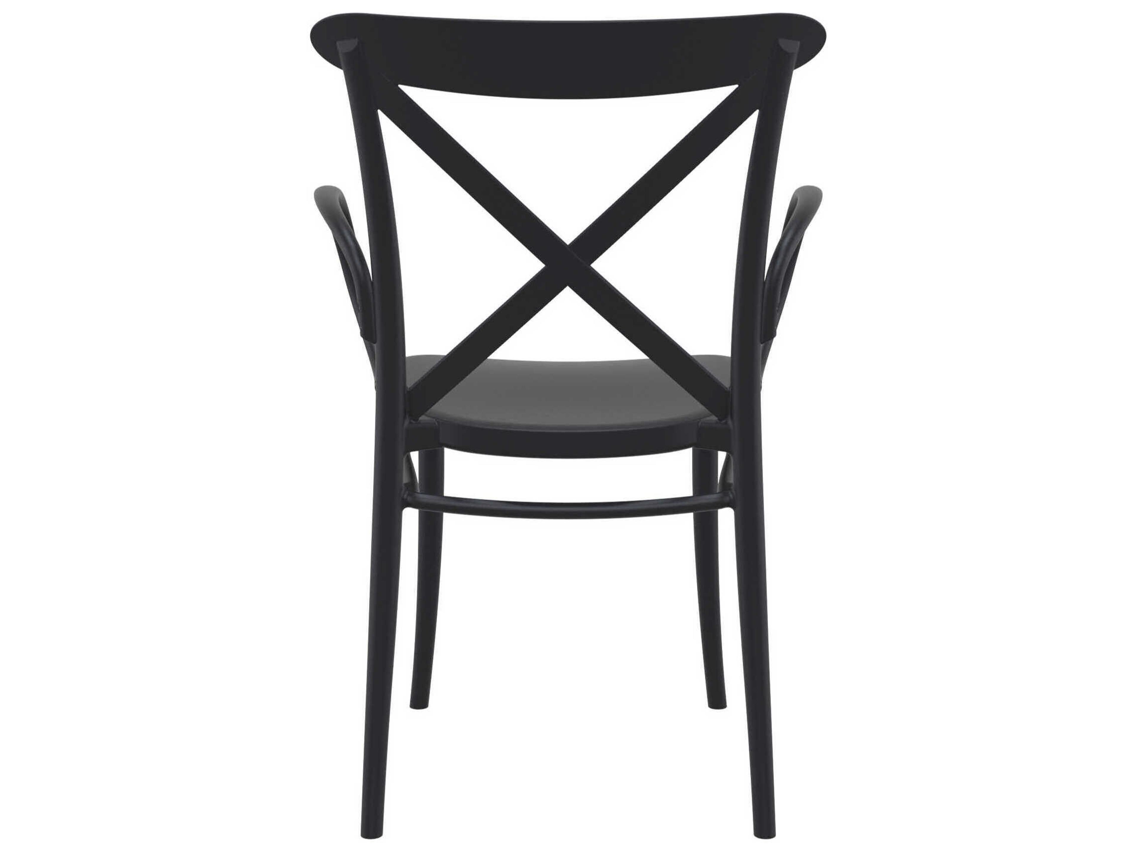 Compamia Cross Black Resin Dining Chair