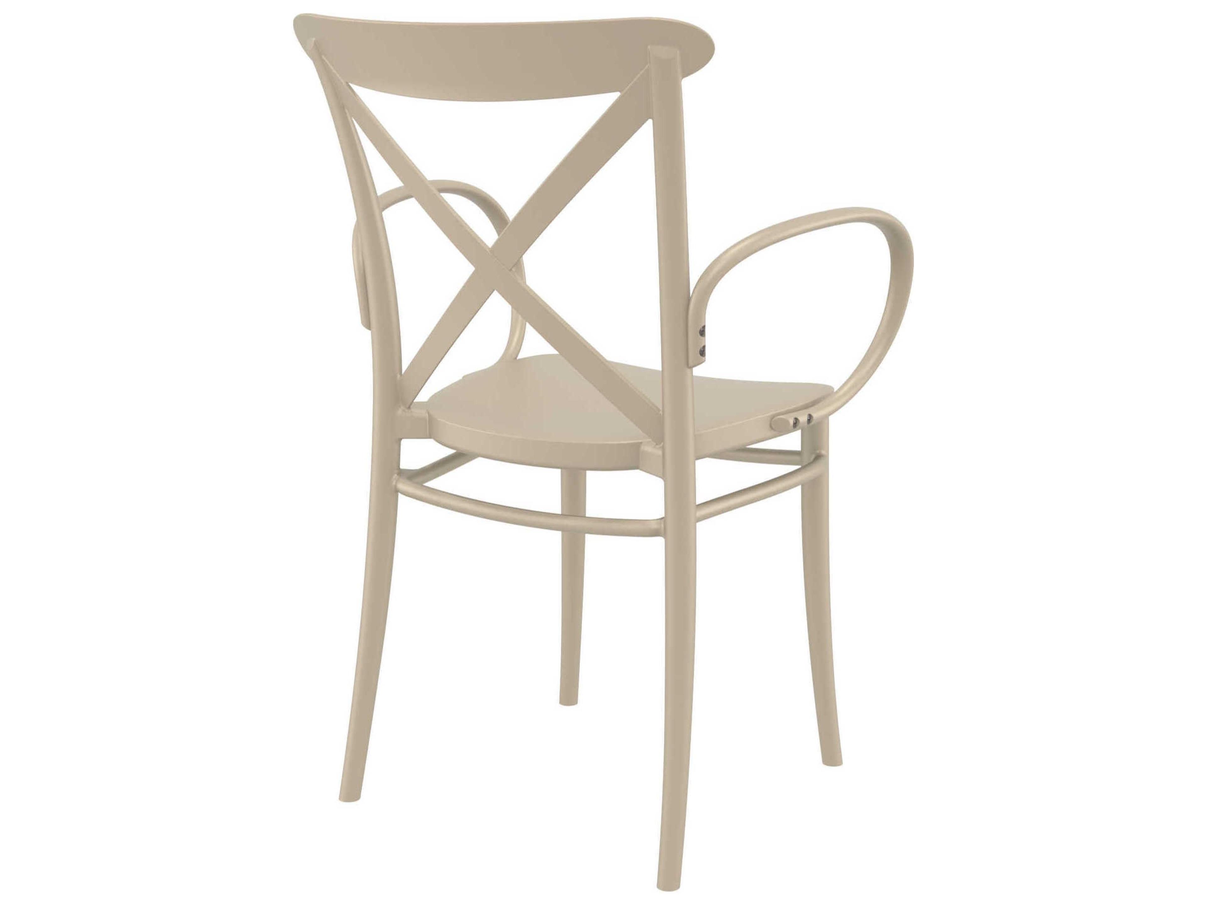 Compamia Cross Taupe Resin Dining Chair