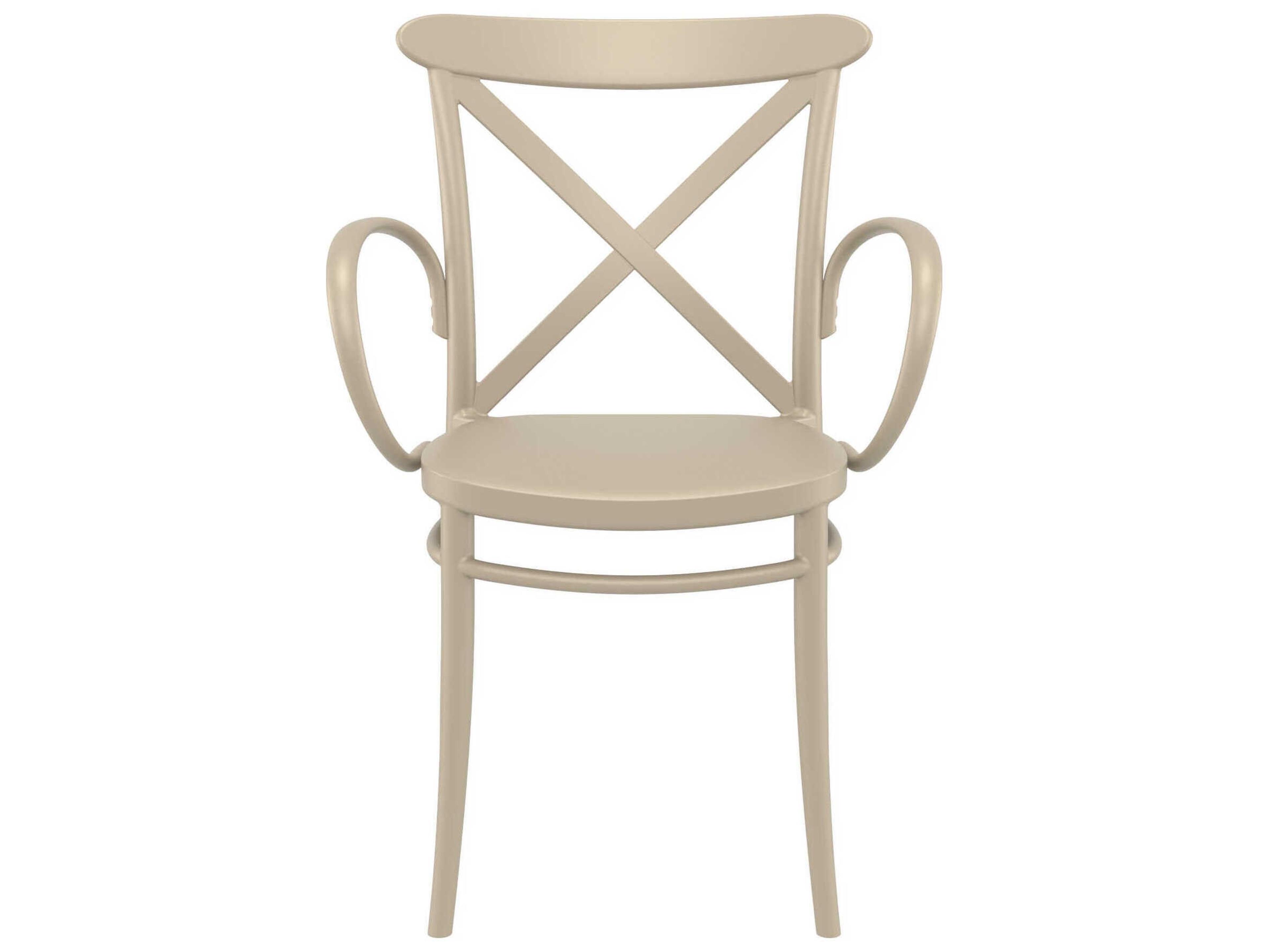 Compamia Cross Taupe Resin Dining Chair