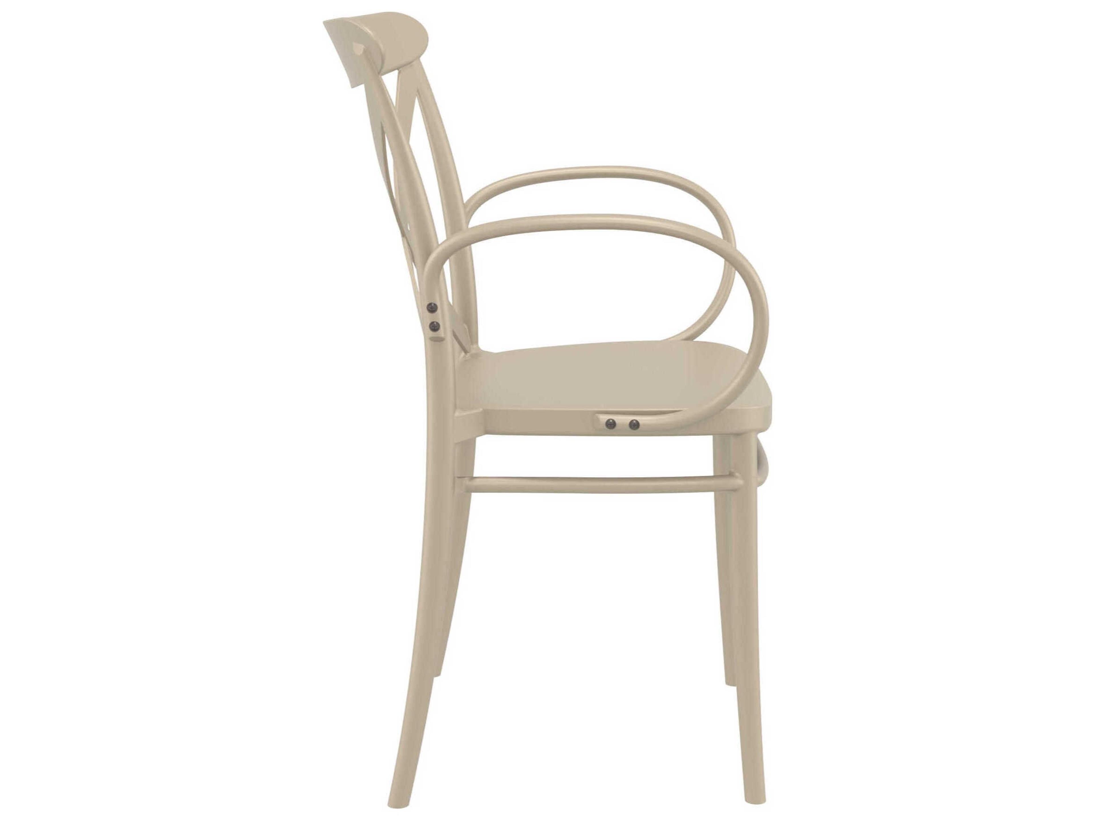 Compamia Cross Taupe Resin Dining Chair