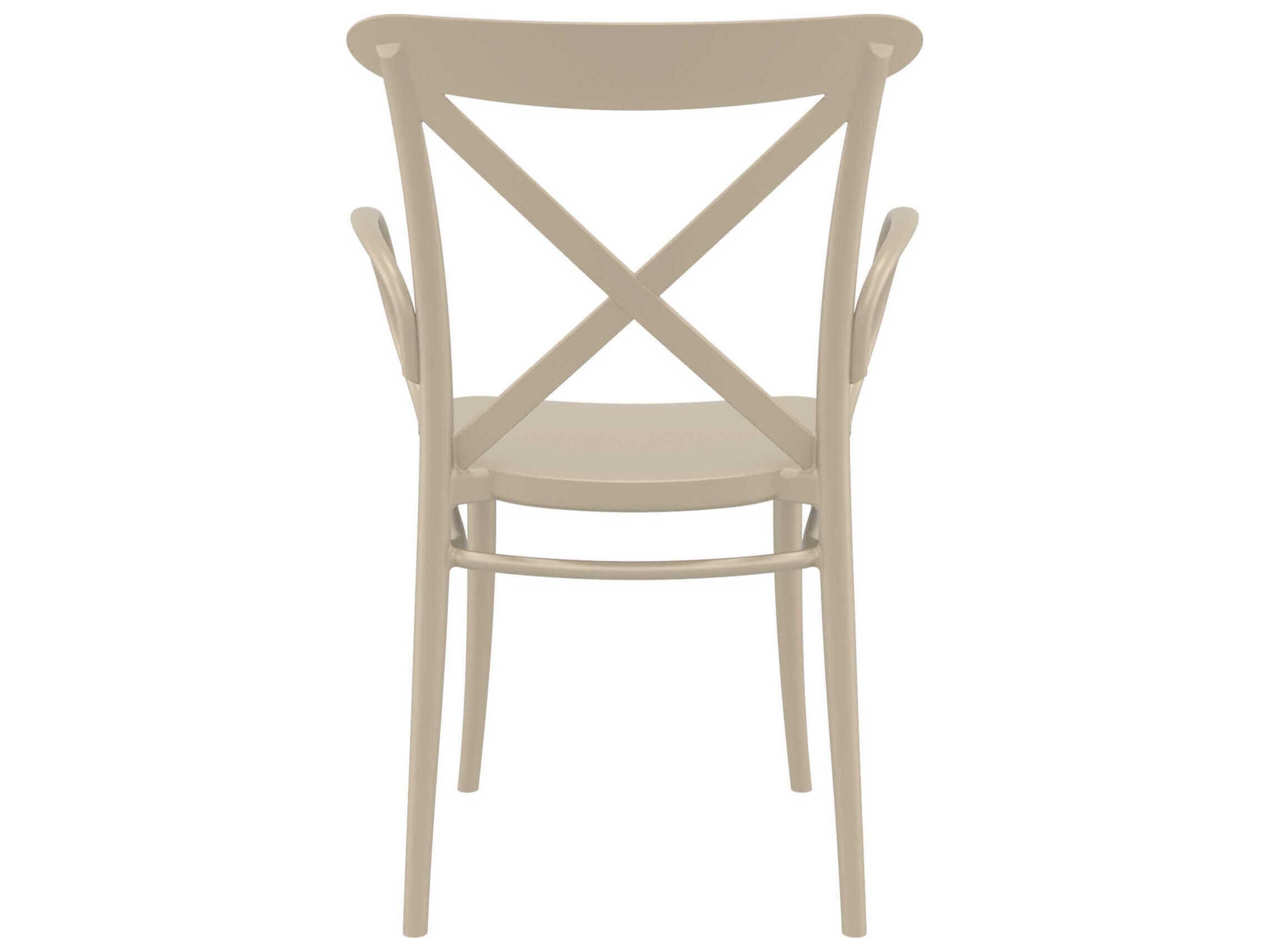Compamia Cross Taupe Resin Dining Chair