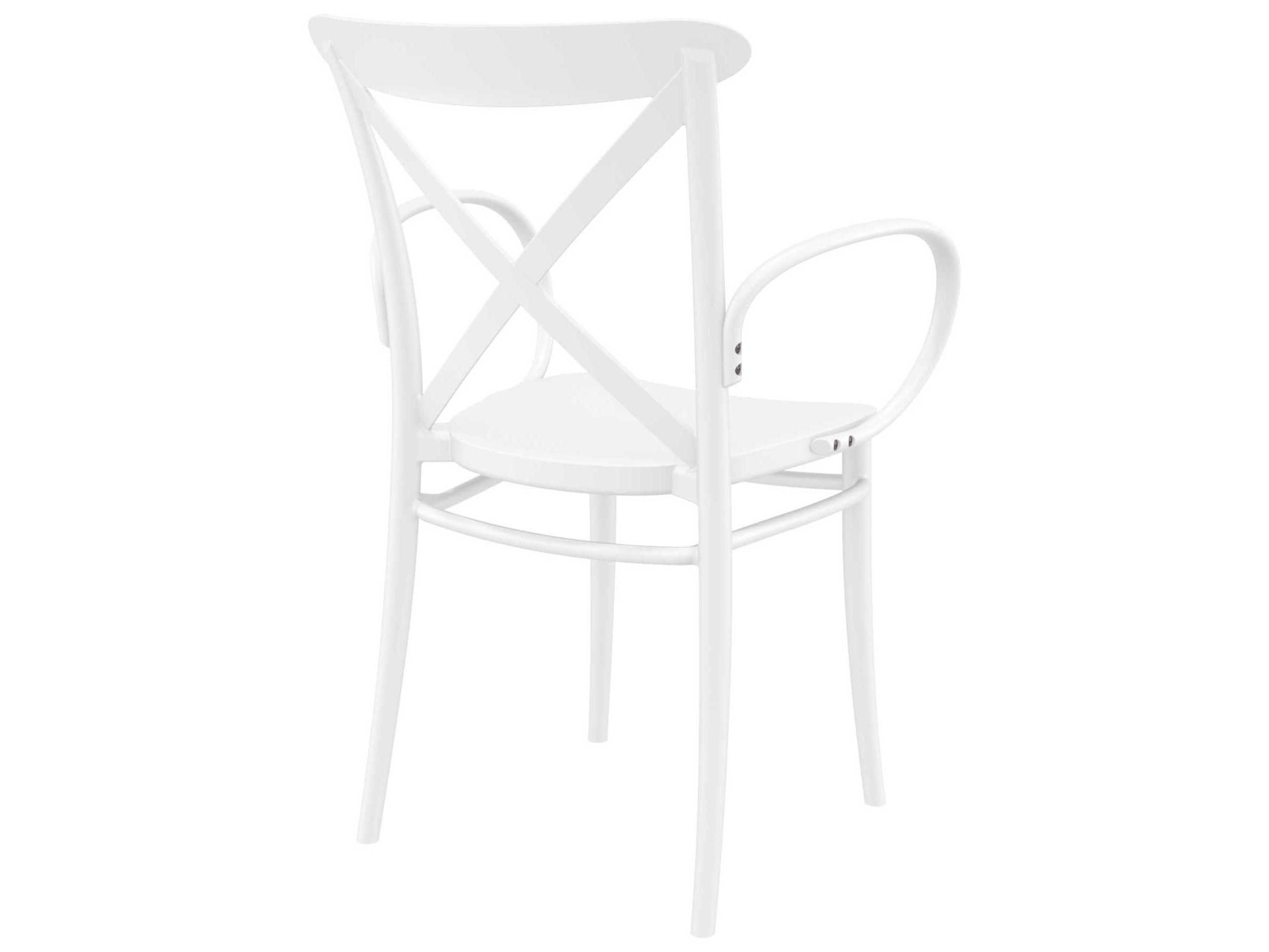 Compamia Cross White Resin Dining Chair