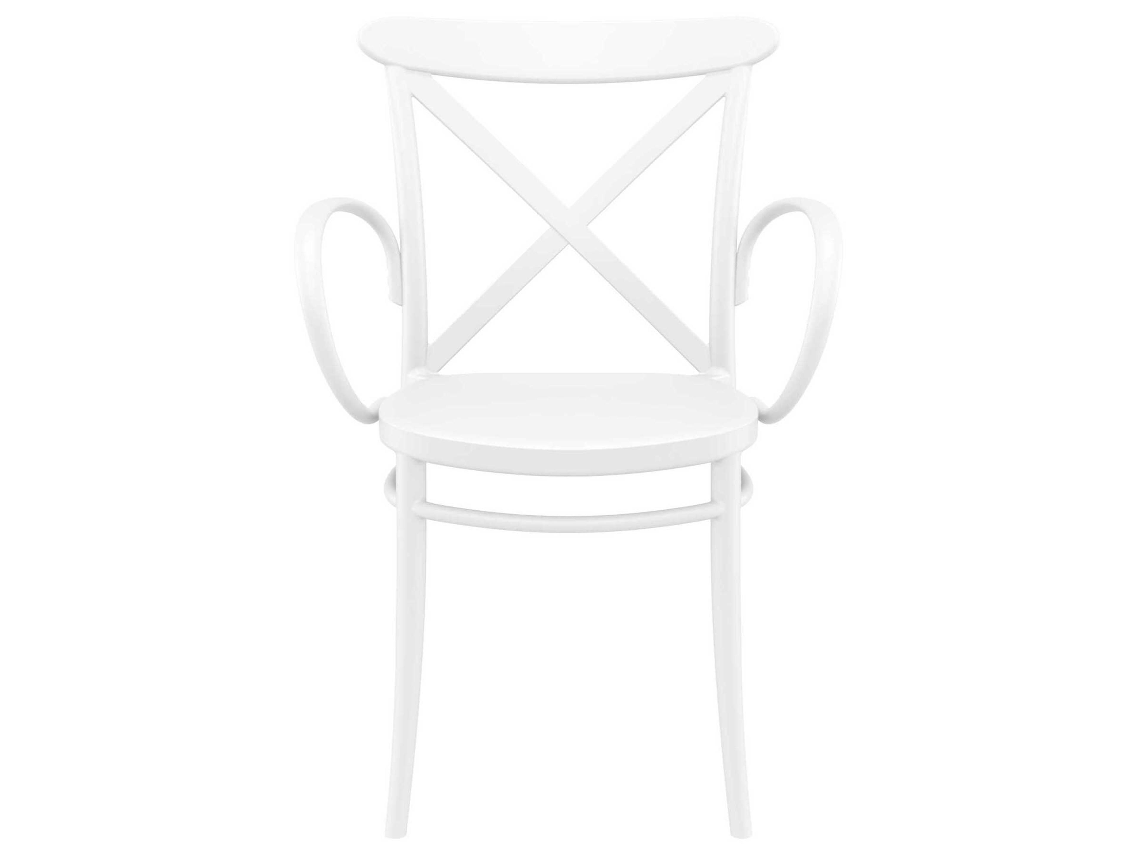 Compamia Cross White Resin Dining Chair