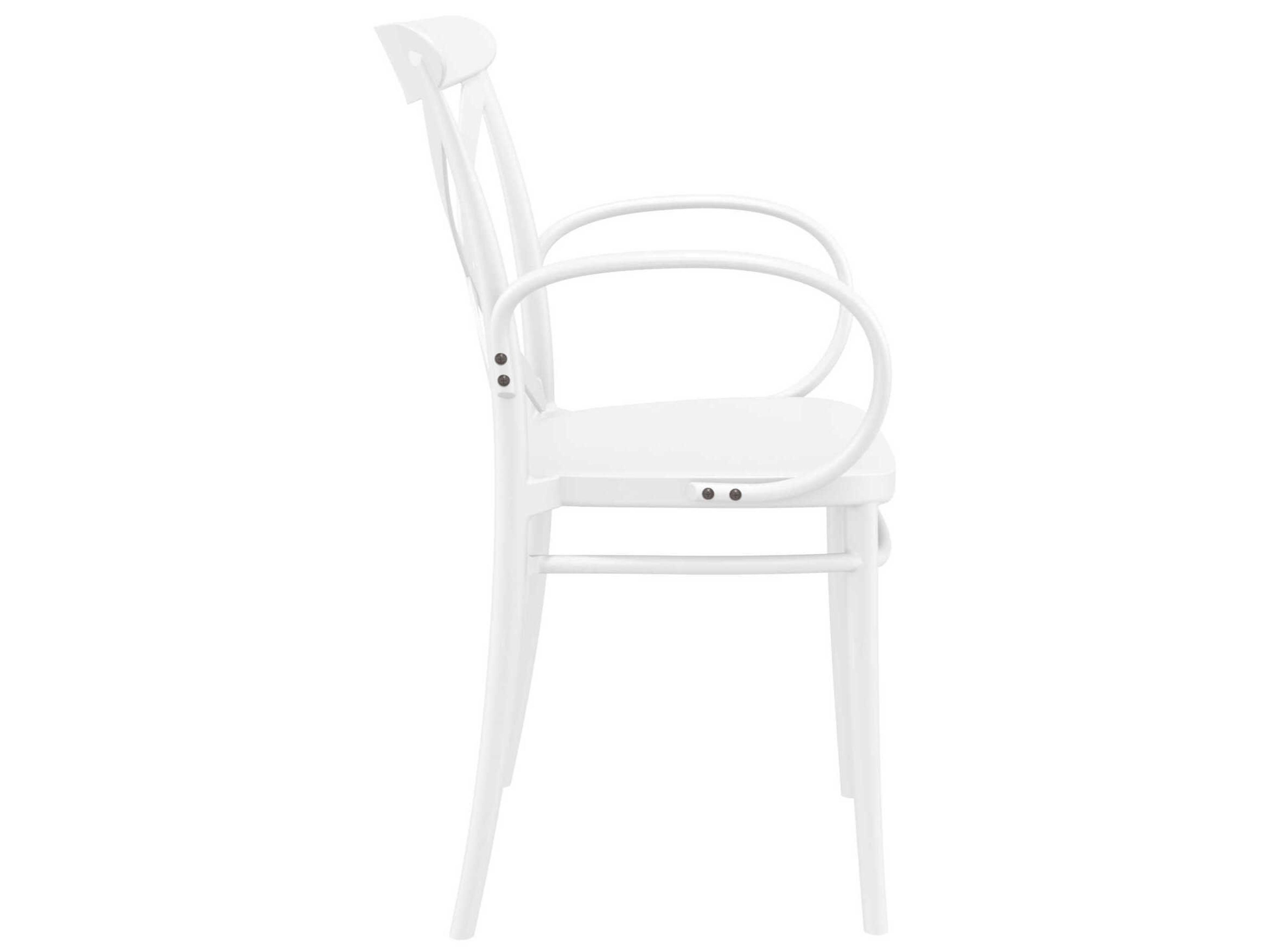Compamia Cross White Resin Dining Chair
