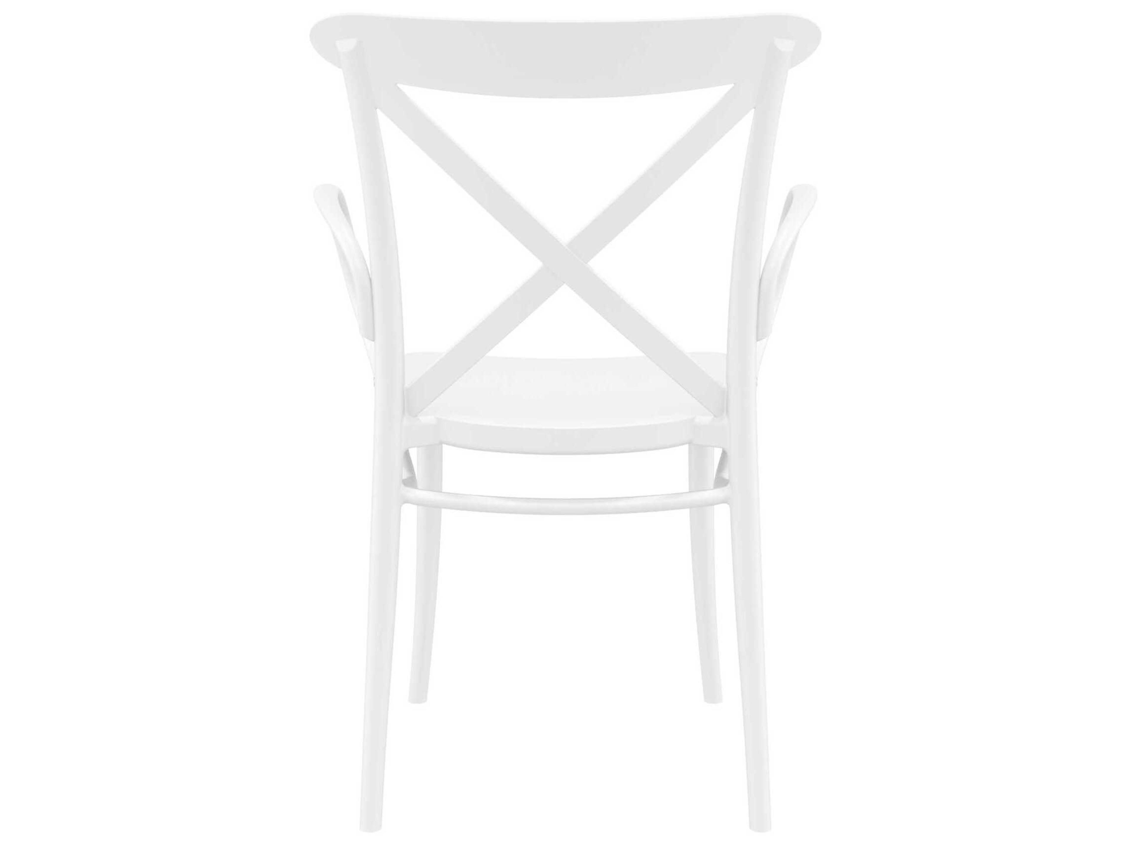Compamia Cross White Resin Dining Chair