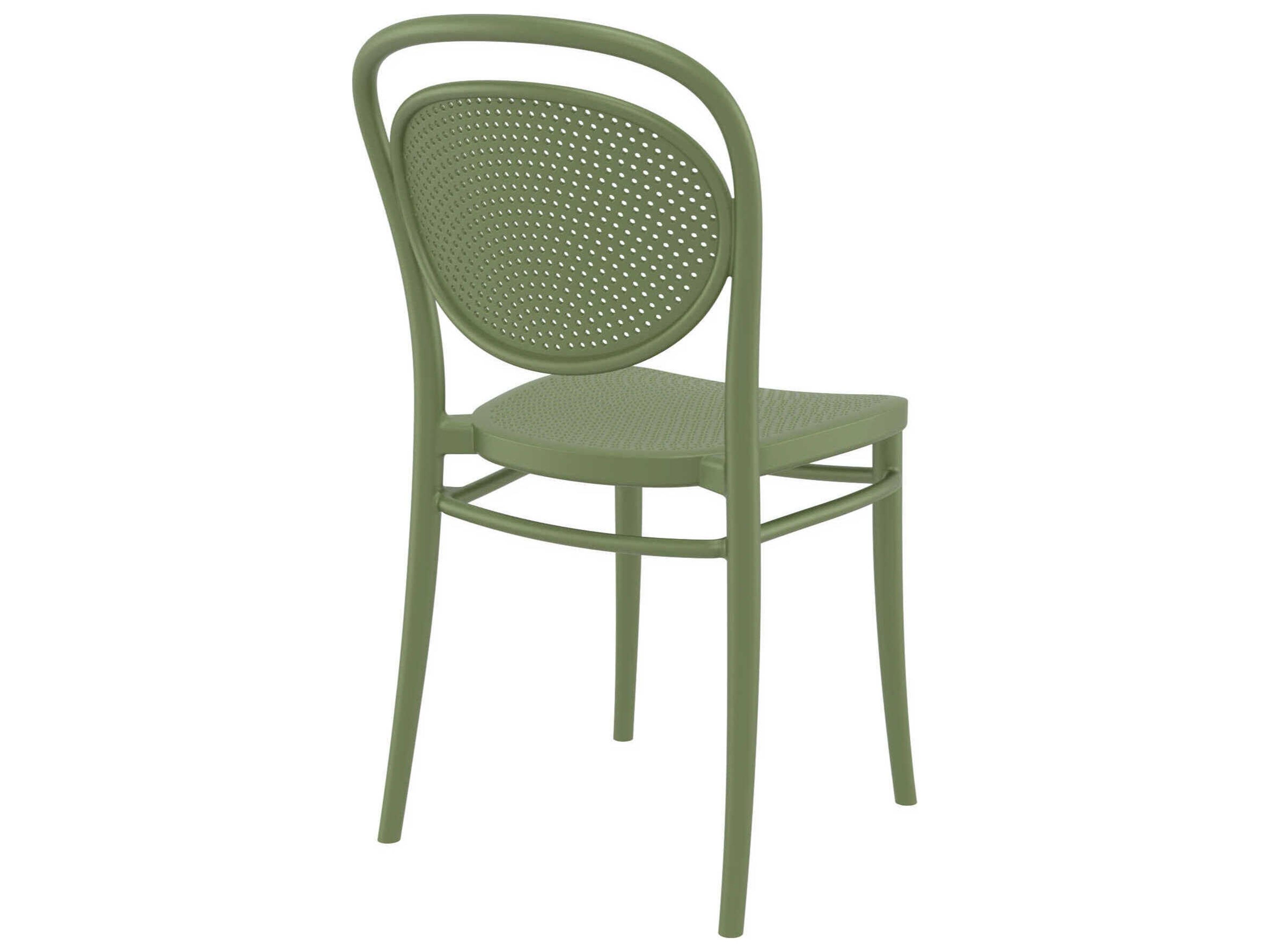 Compamia Marcel Olive Green Polypropylene Dining Chair