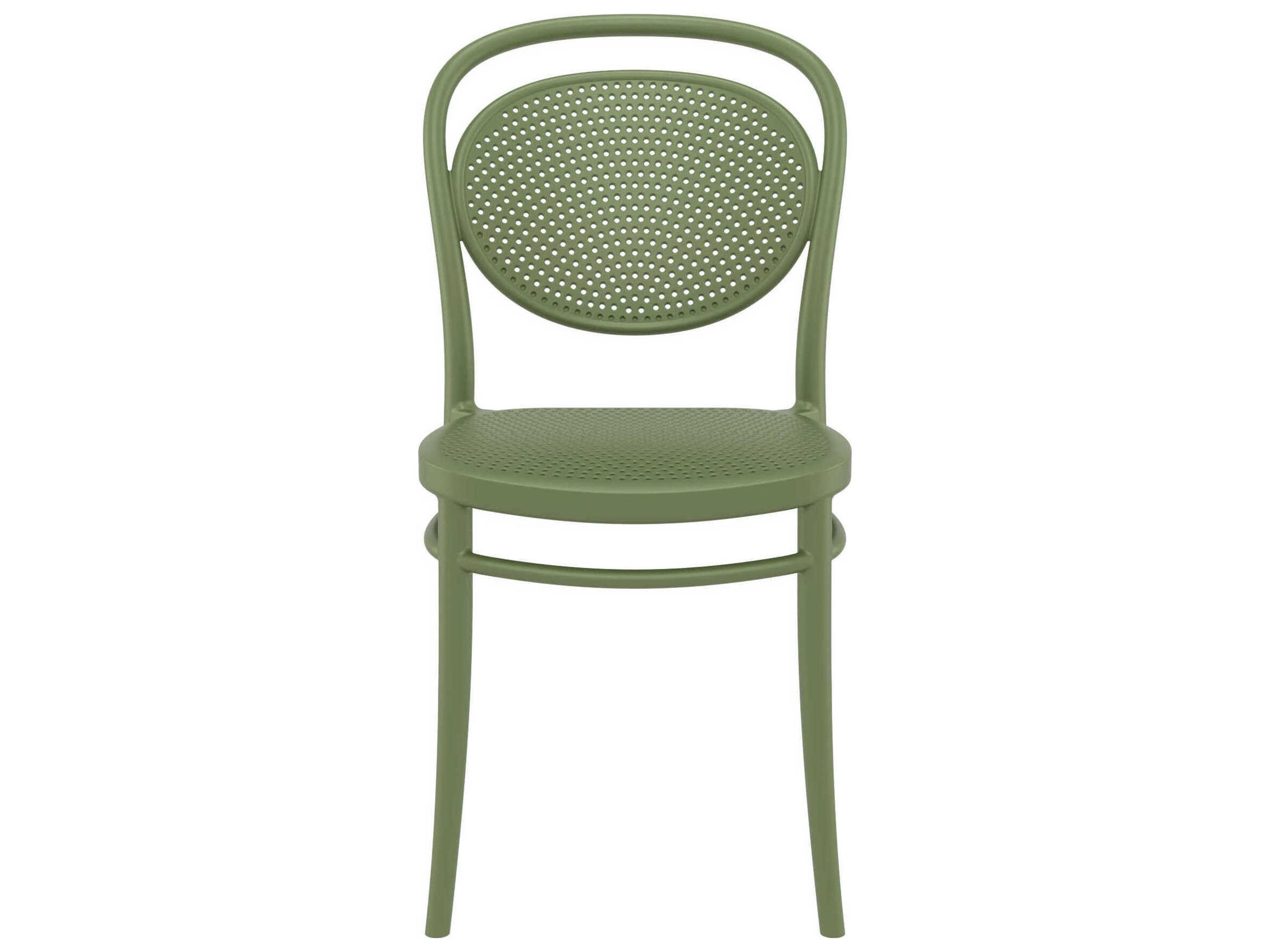 Compamia Marcel Olive Green Polypropylene Dining Chair