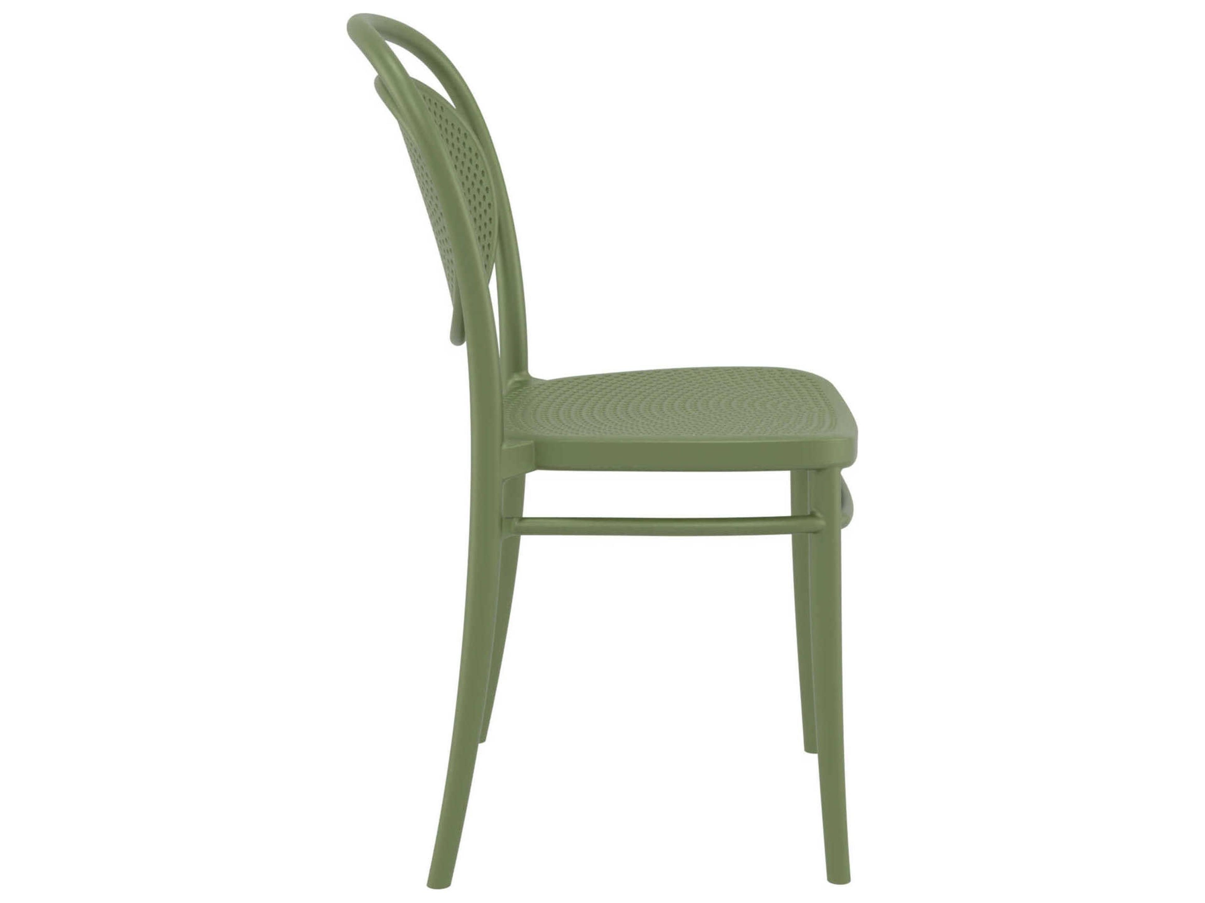Compamia Marcel Olive Green Polypropylene Dining Chair