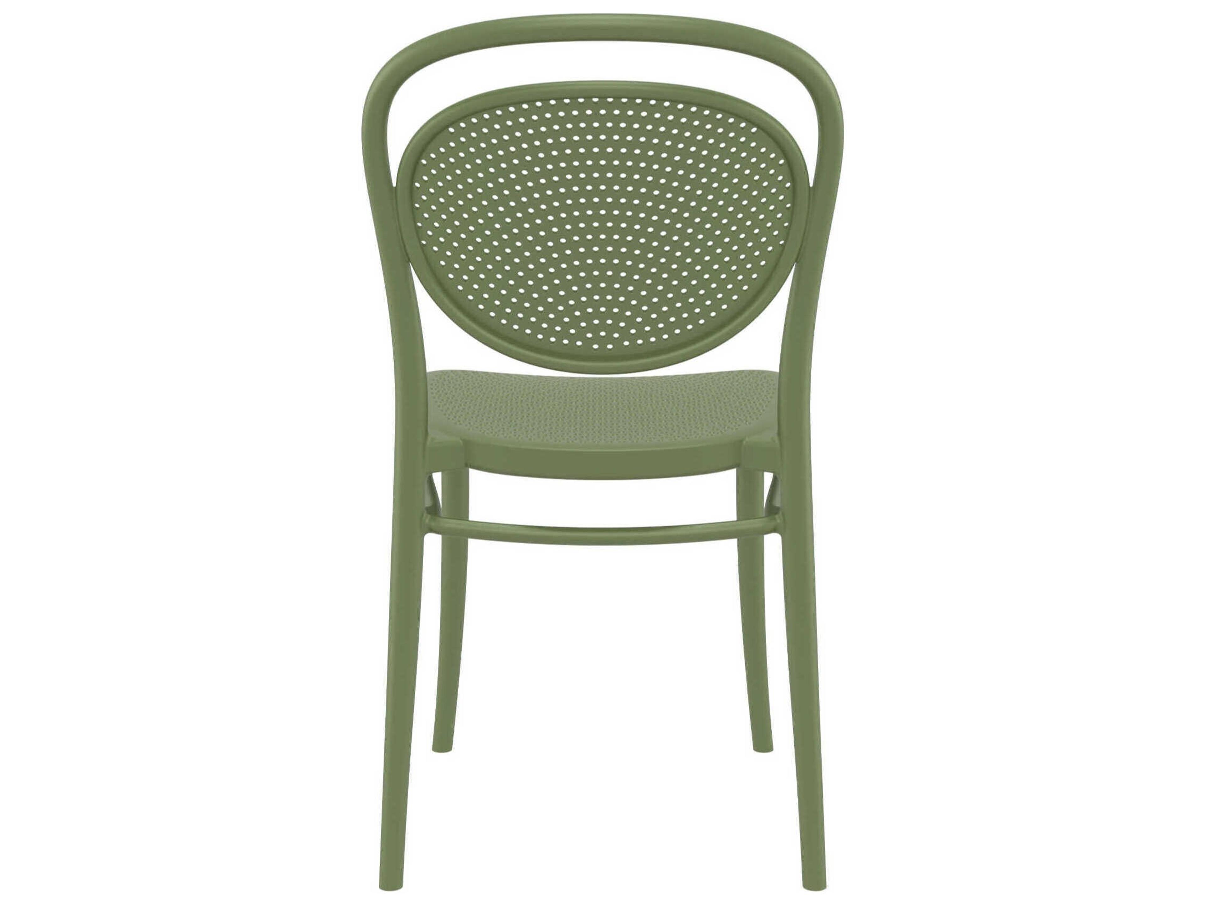 Compamia Marcel Olive Green Polypropylene Dining Chair