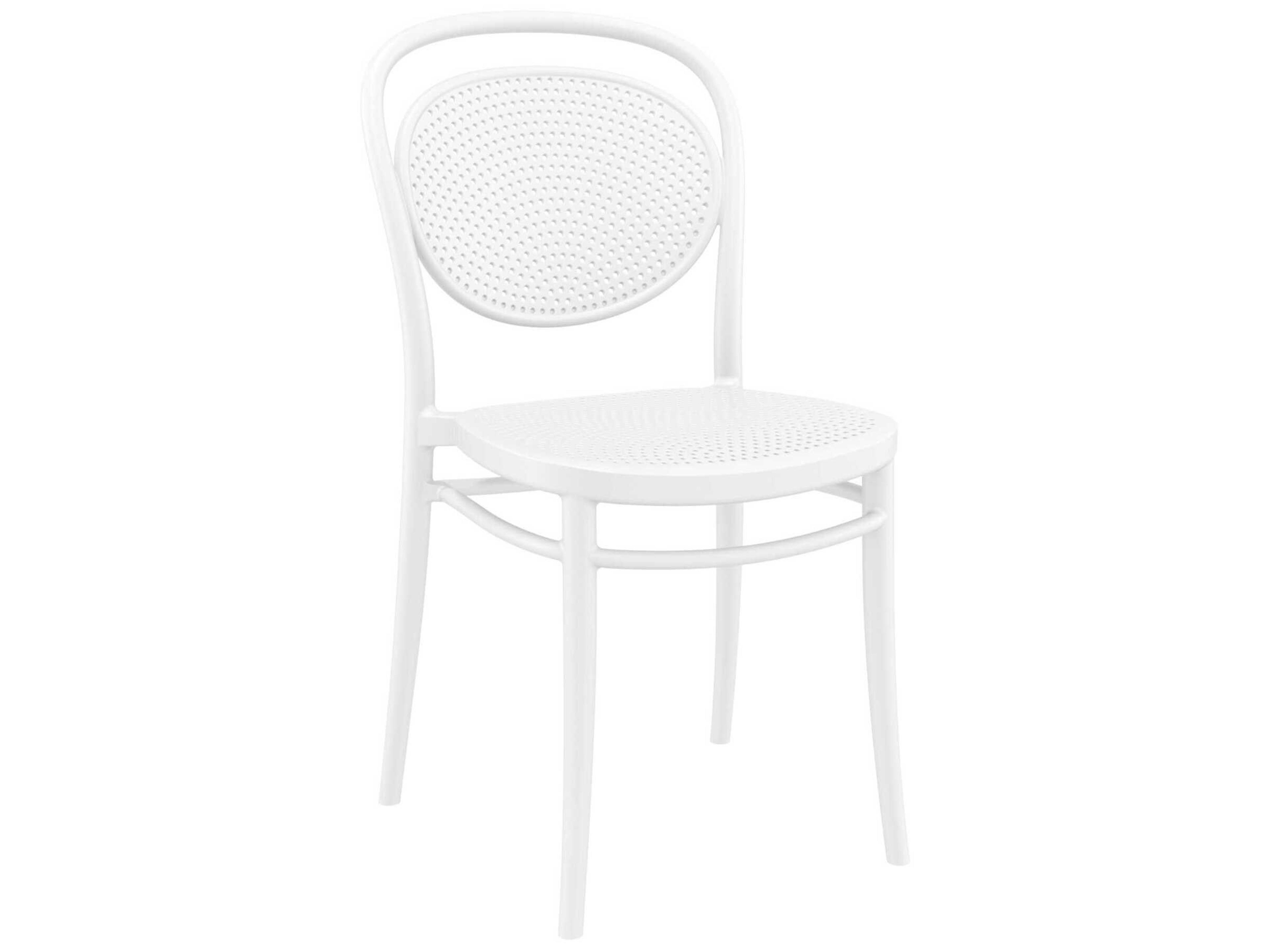 Marcel White Polypropylene Dining Chair