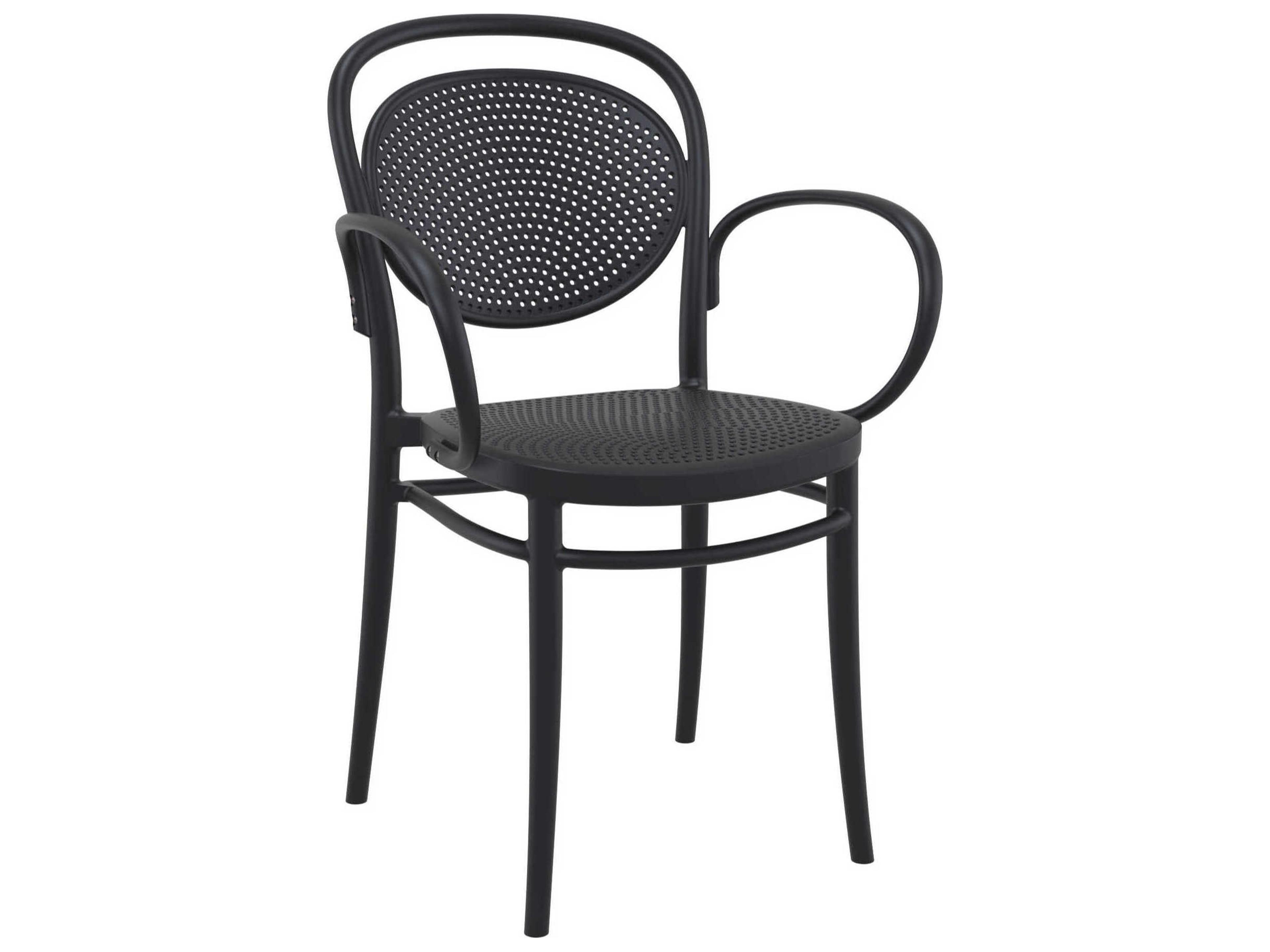 Marcel Black Polypropylene Dining Chair