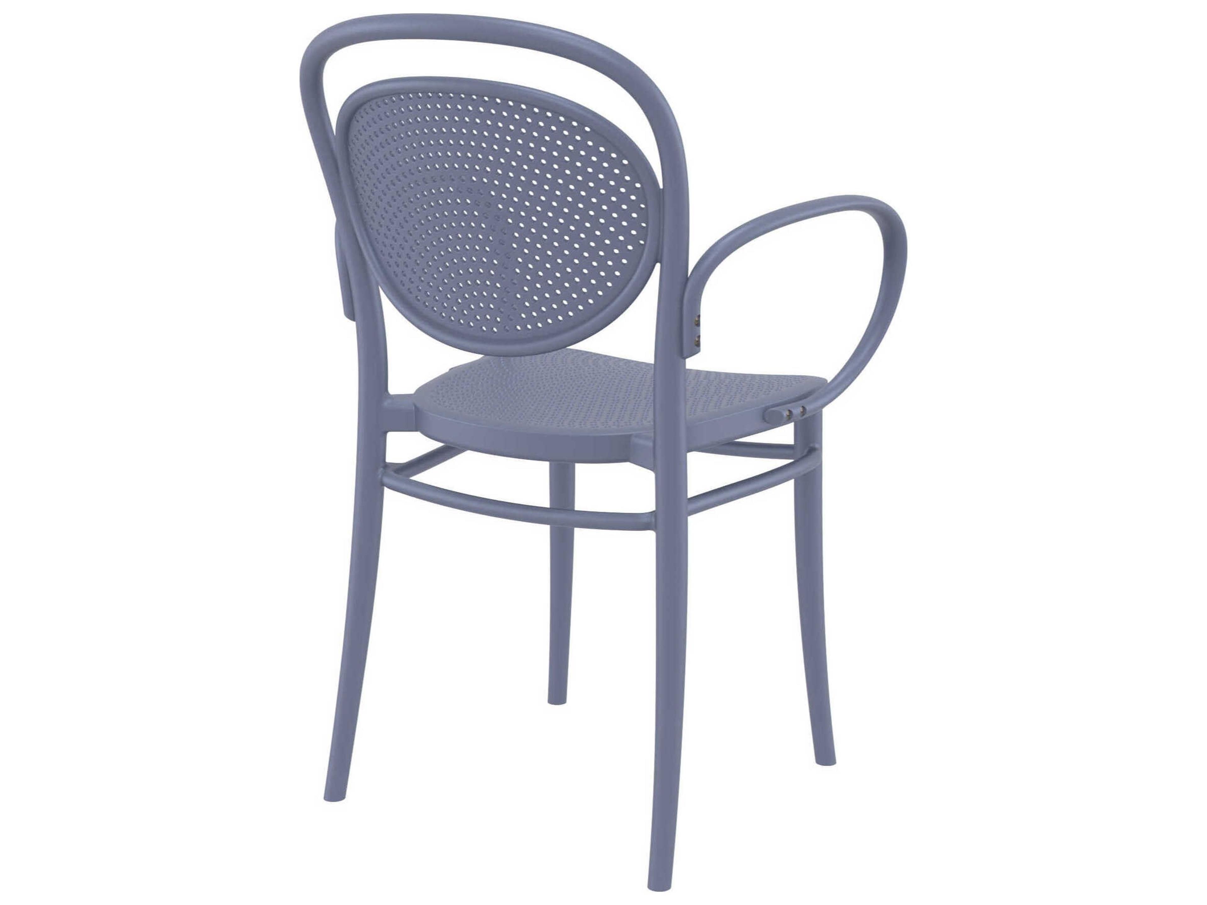 Compamia Marcel Dark Gray Polypropylene Dining Chair