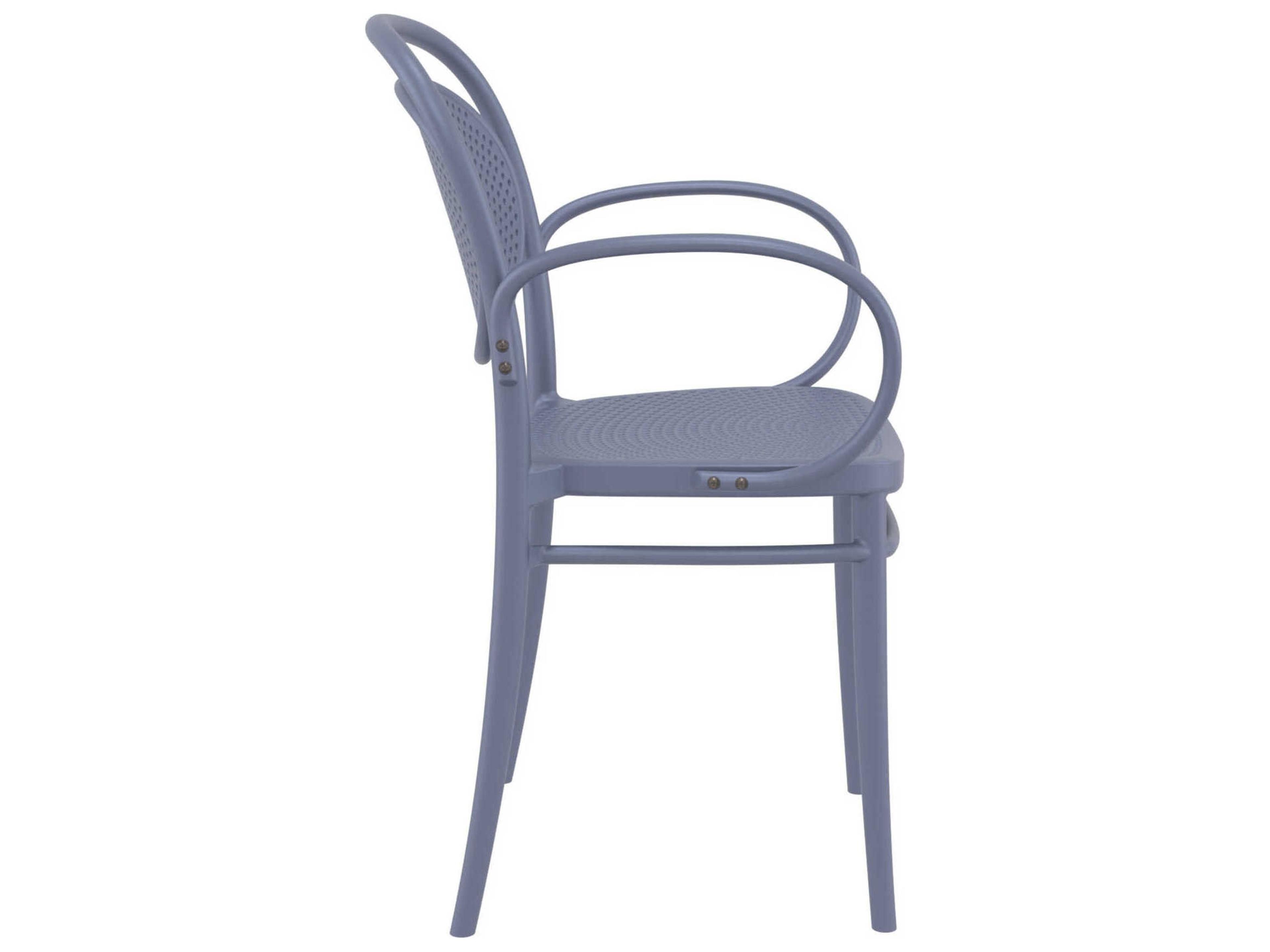 Compamia Marcel Dark Gray Polypropylene Dining Chair