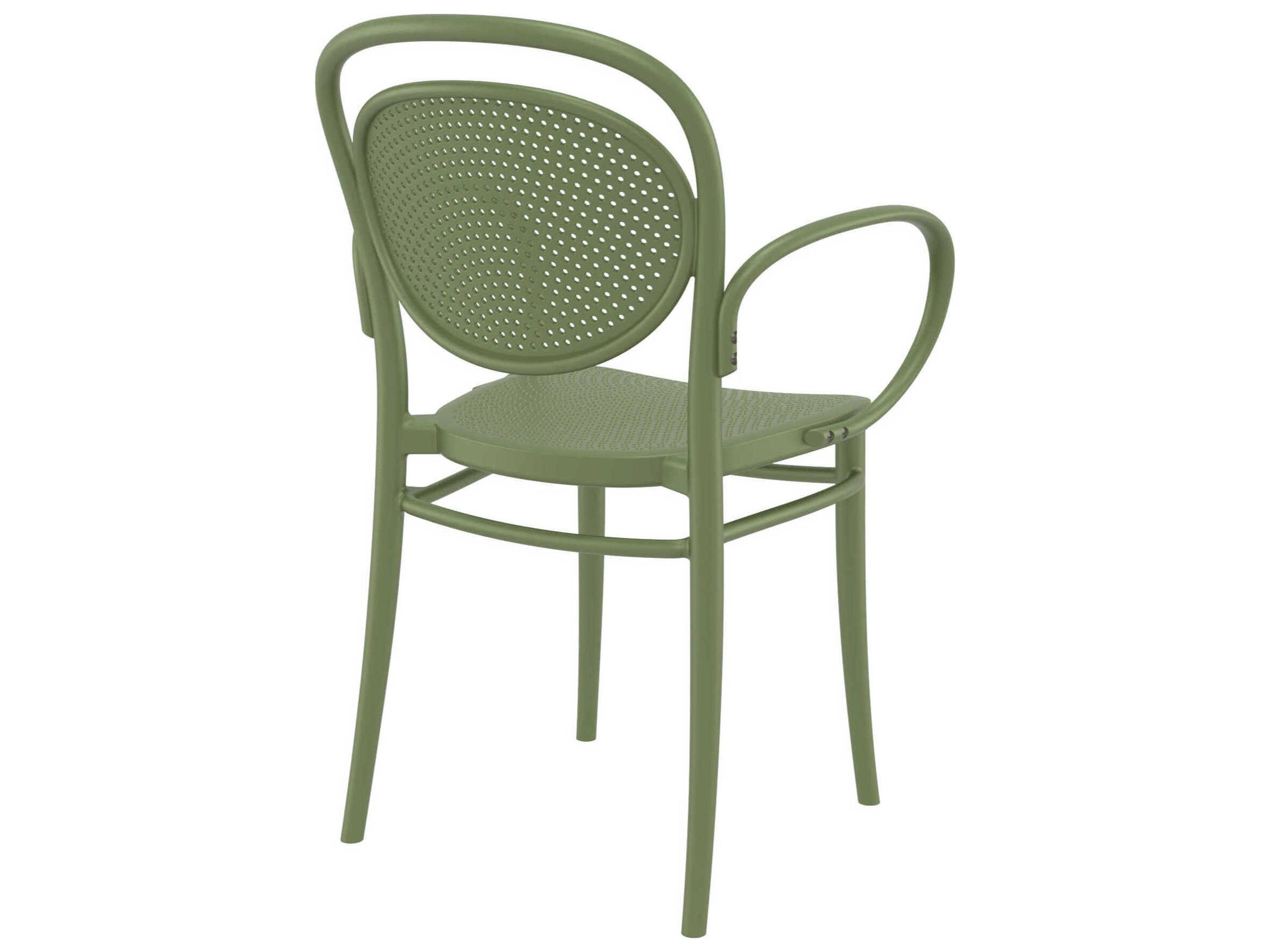 Compamia Marcel Olive Green Polypropylene Dining Chair