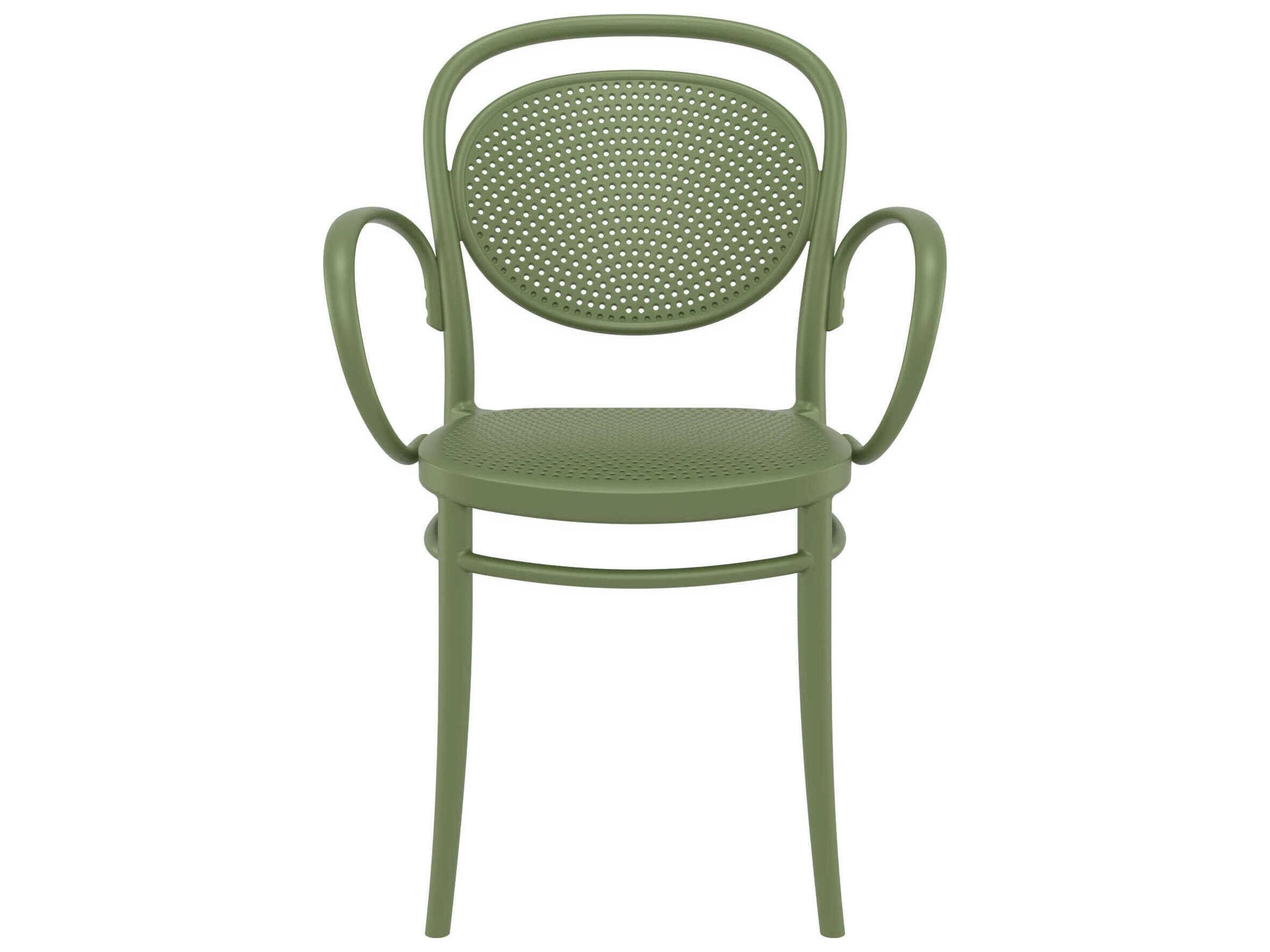 Compamia Marcel Olive Green Polypropylene Dining Chair