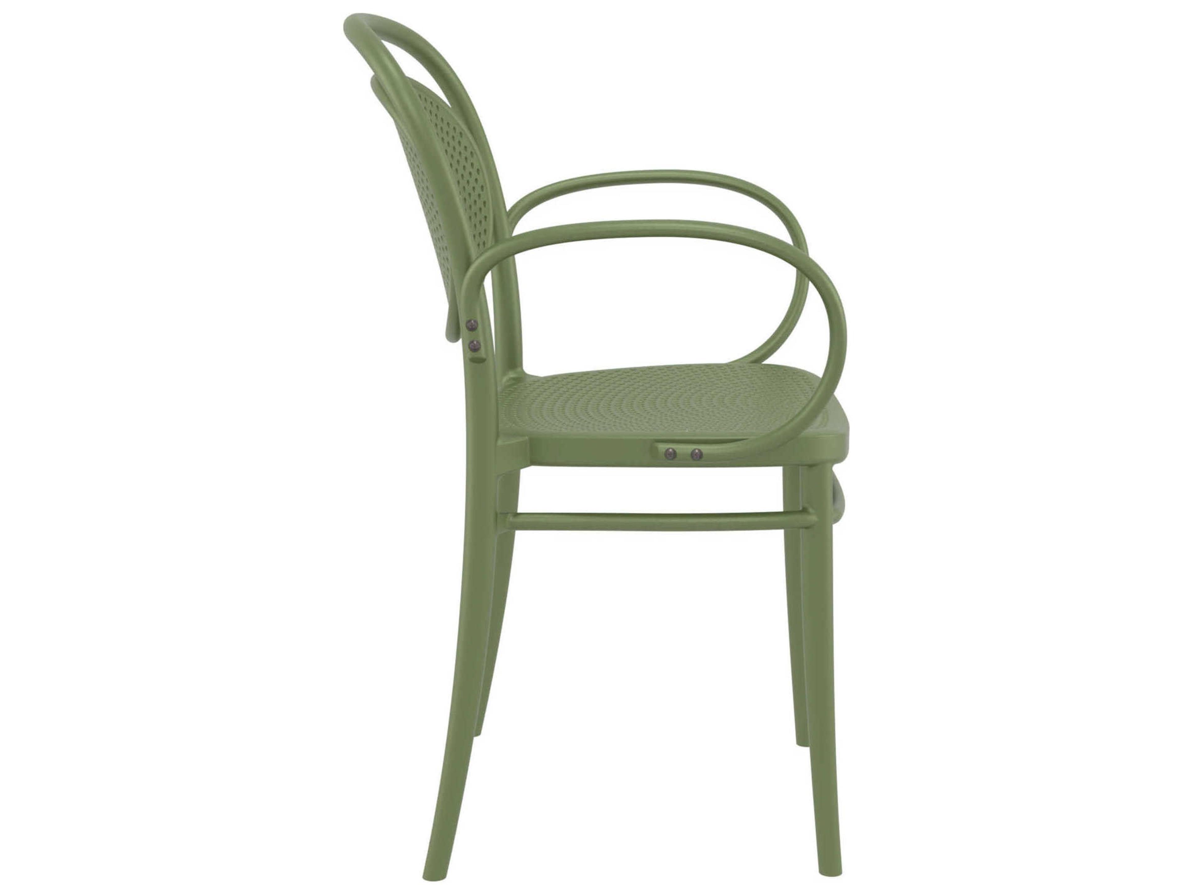 Compamia Marcel Olive Green Polypropylene Dining Chair