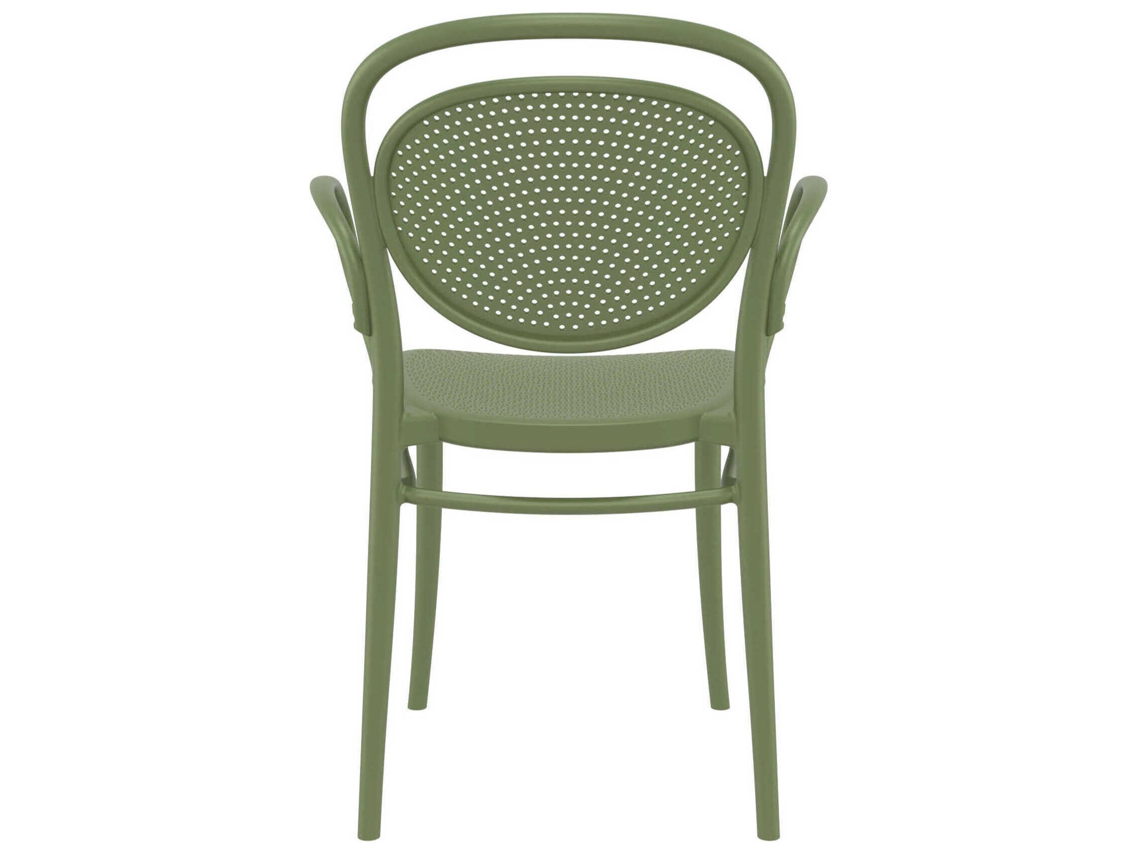 Compamia Marcel Olive Green Polypropylene Dining Chair