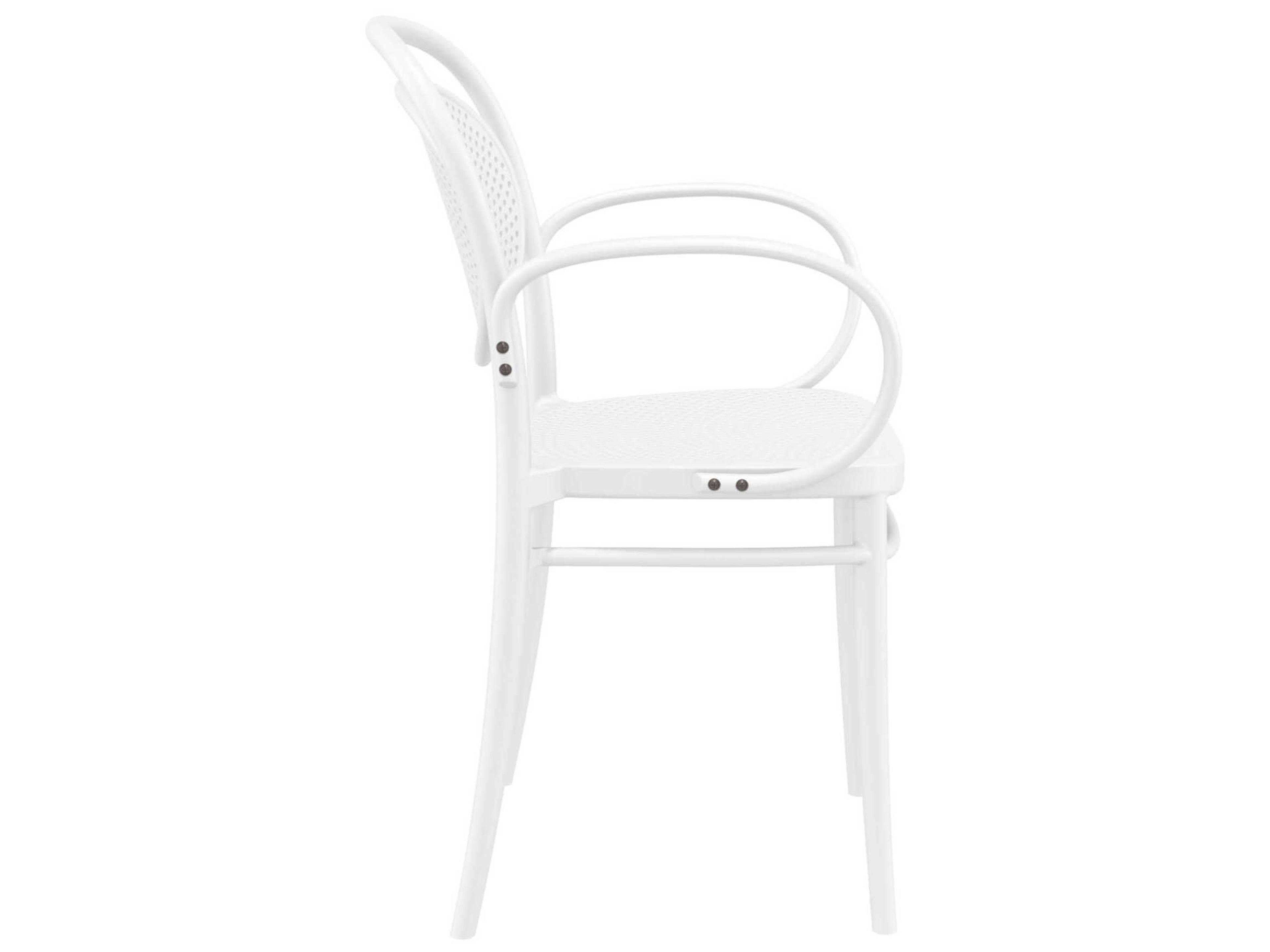 Compamia Marcel White Polypropylene Dining Chair