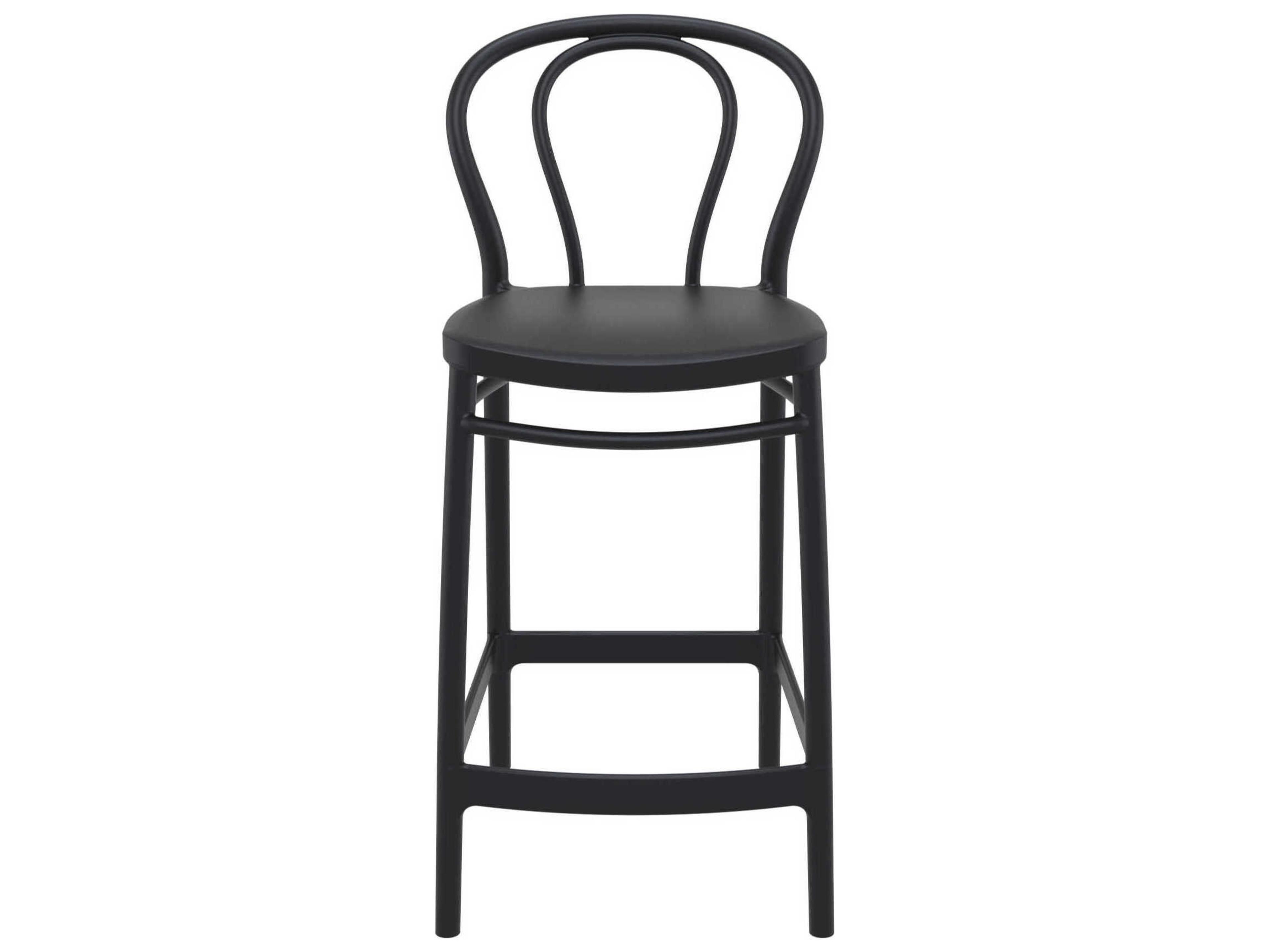 Compamia Victor Black Resin Counter Stool