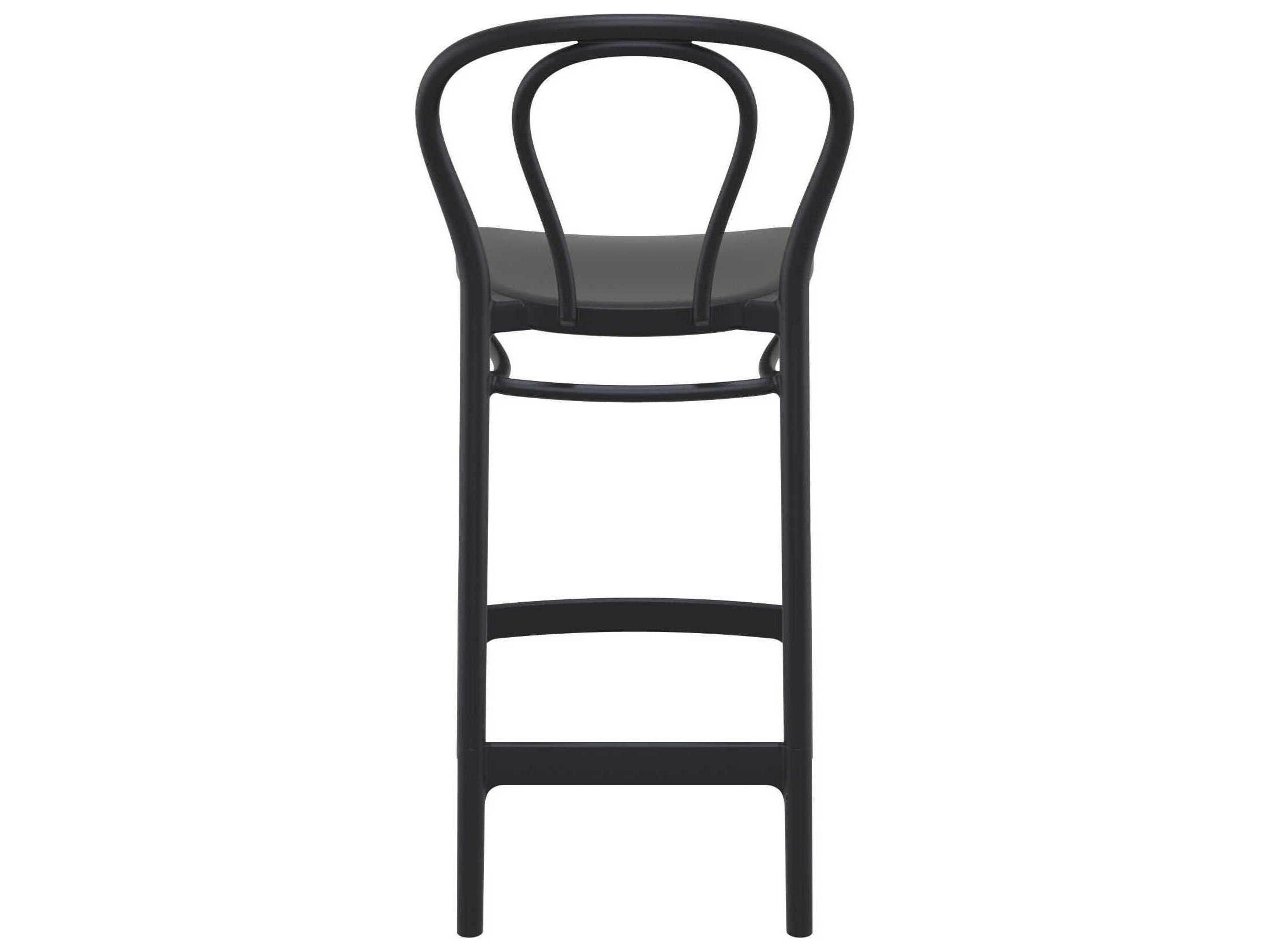Compamia Victor Black Resin Counter Stool