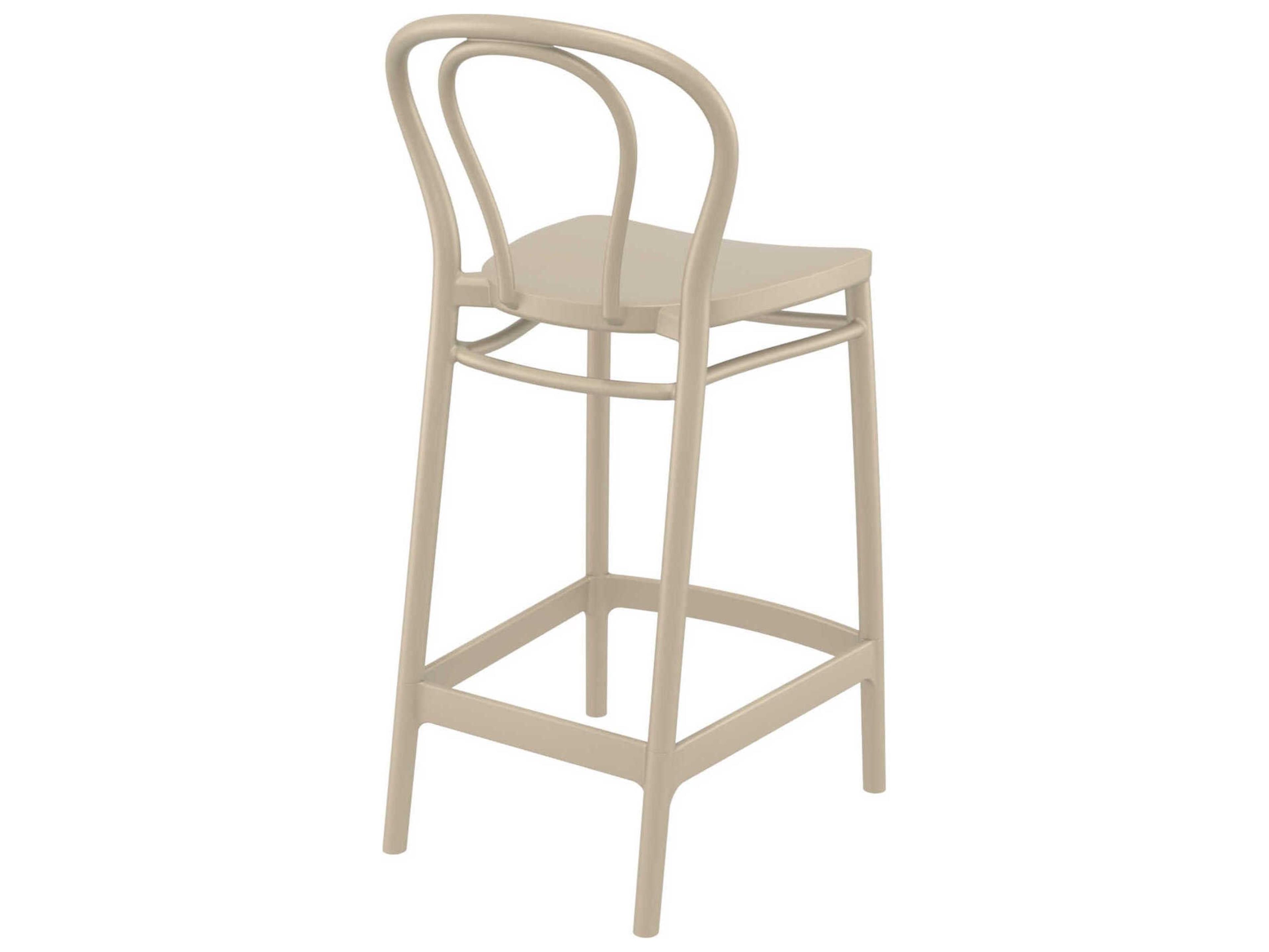 Compamia Victor Taupe Resin Counter Stool