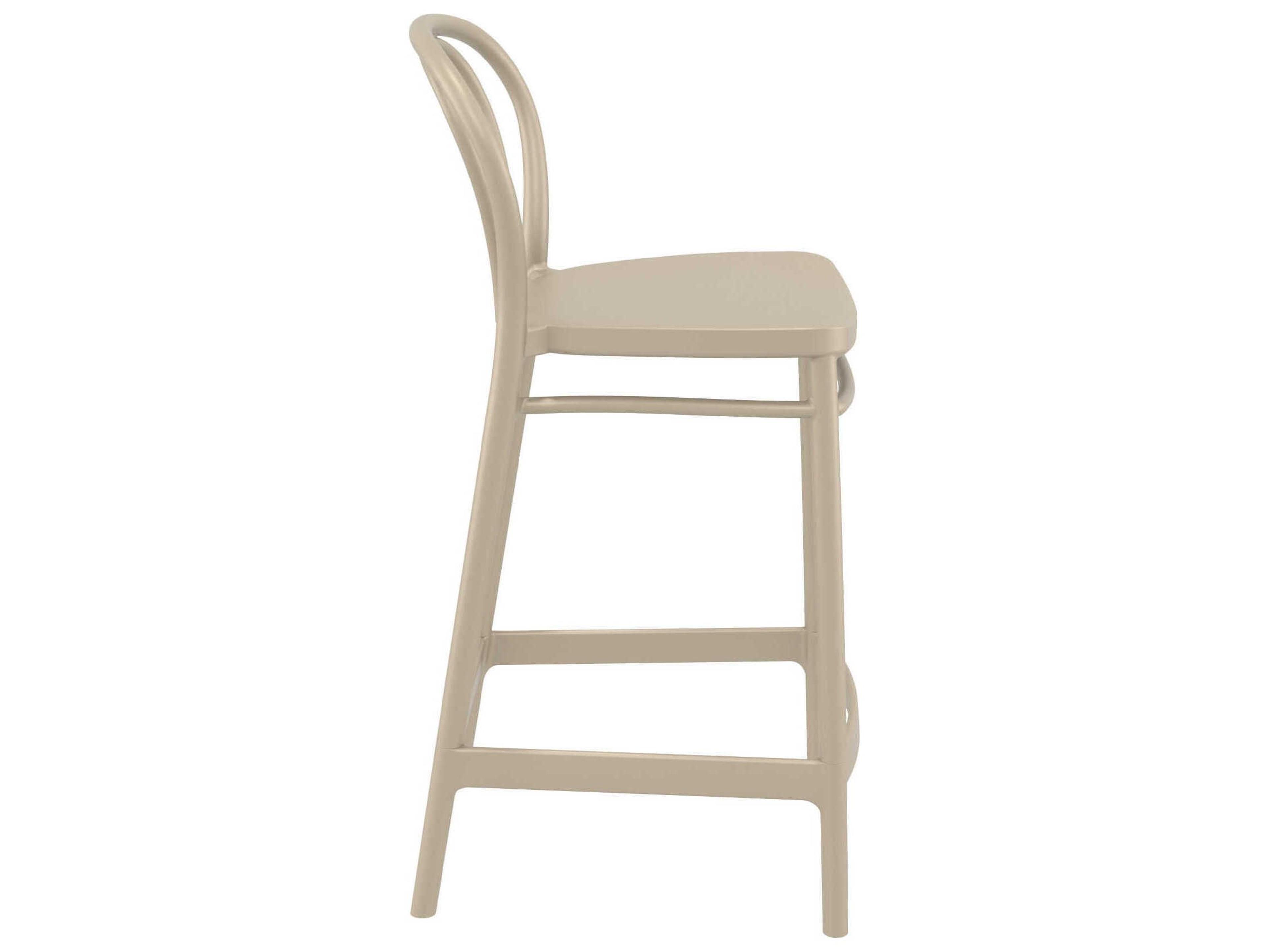 Compamia Victor Taupe Resin Counter Stool