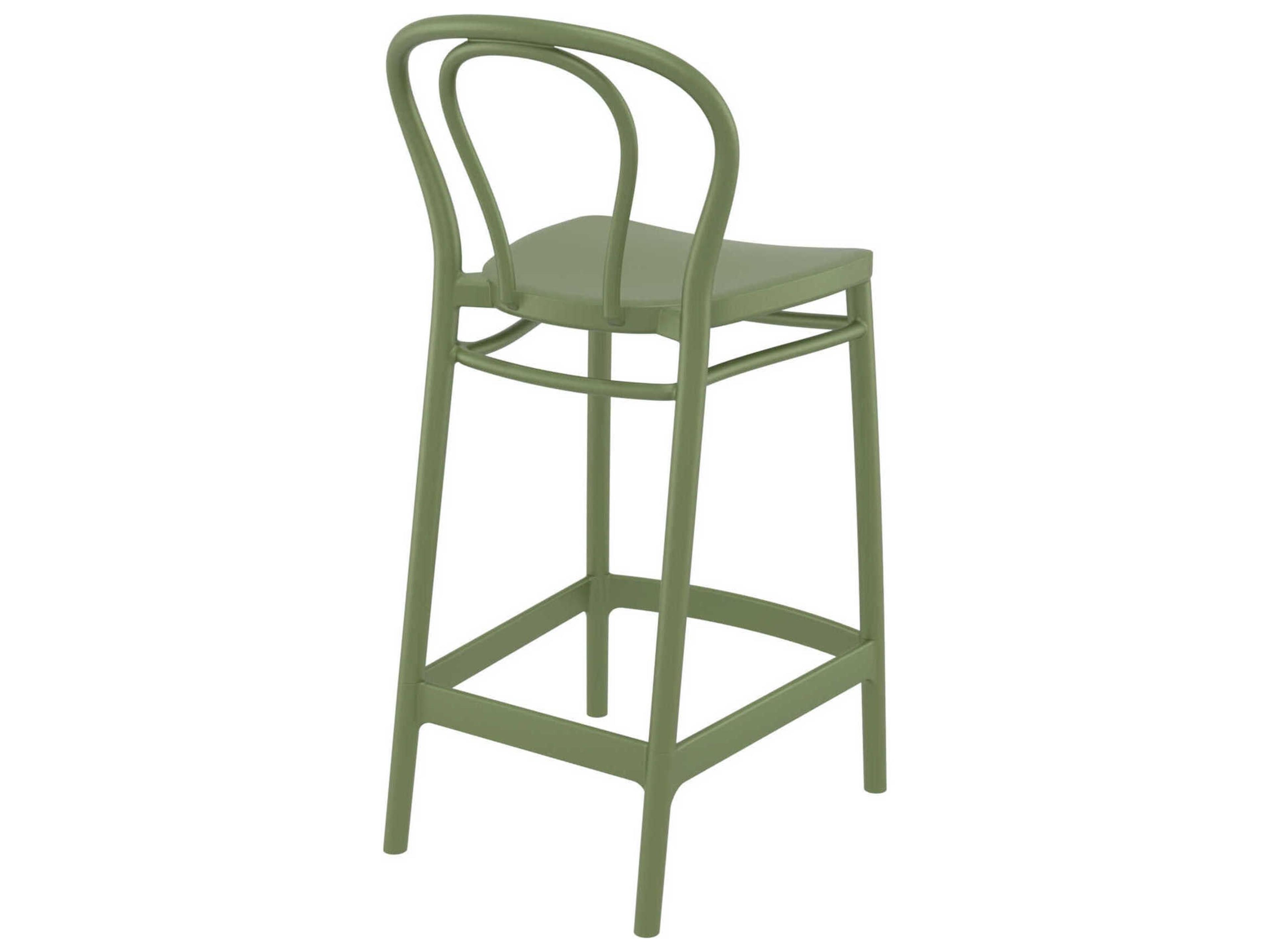 Compamia Victor Olive Green Resin Counter Stool