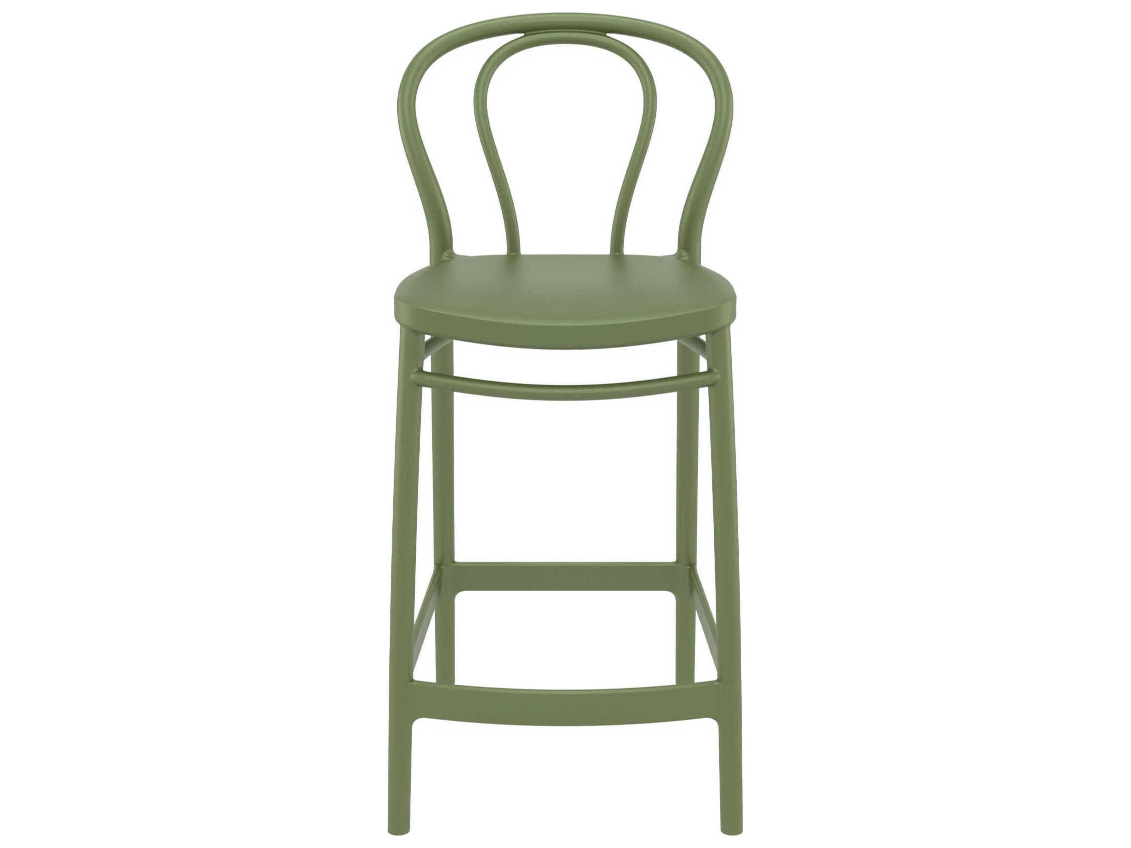Compamia Victor Olive Green Resin Counter Stool