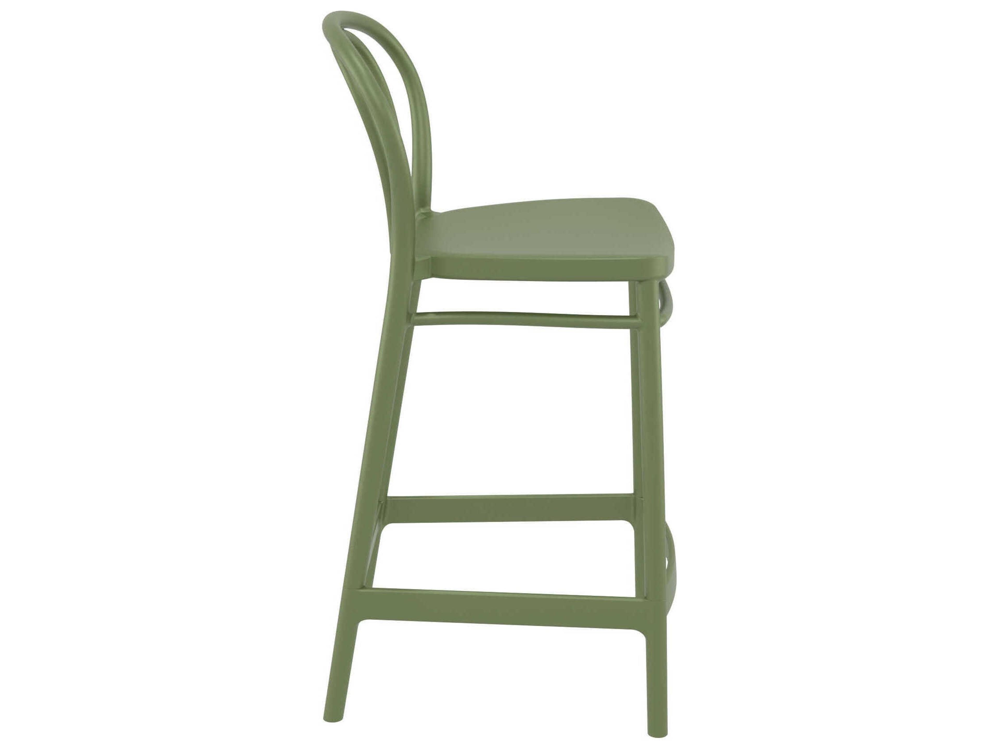 Compamia Victor Olive Green Resin Counter Stool