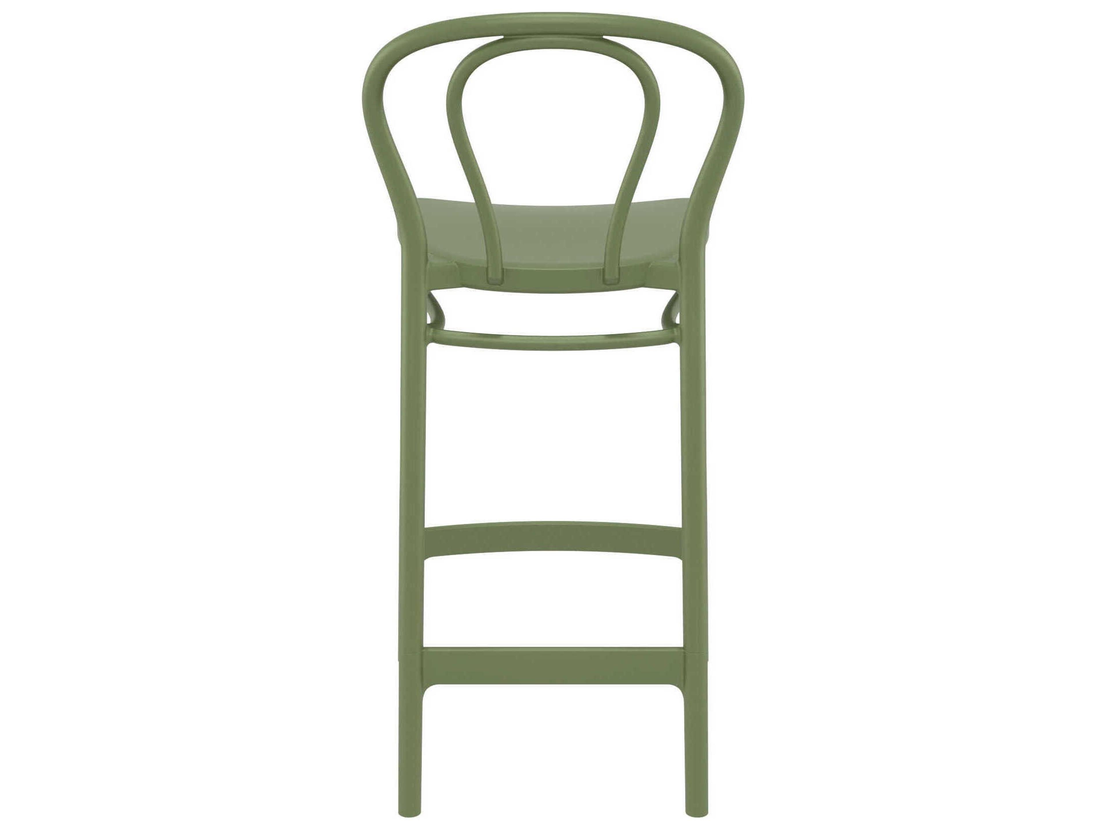 Compamia Victor Olive Green Resin Counter Stool
