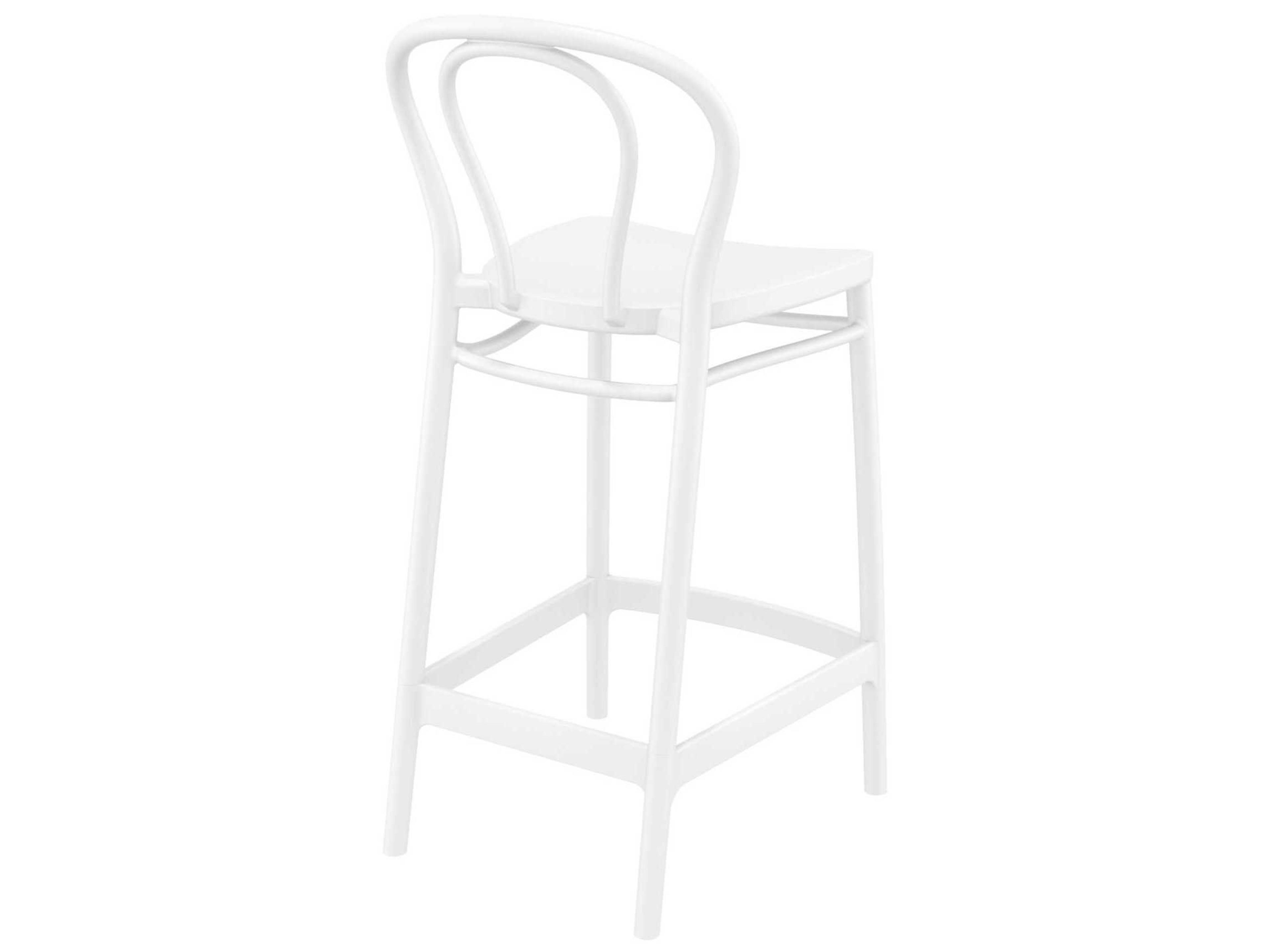 Compamia Victor White Resin Counter Stool