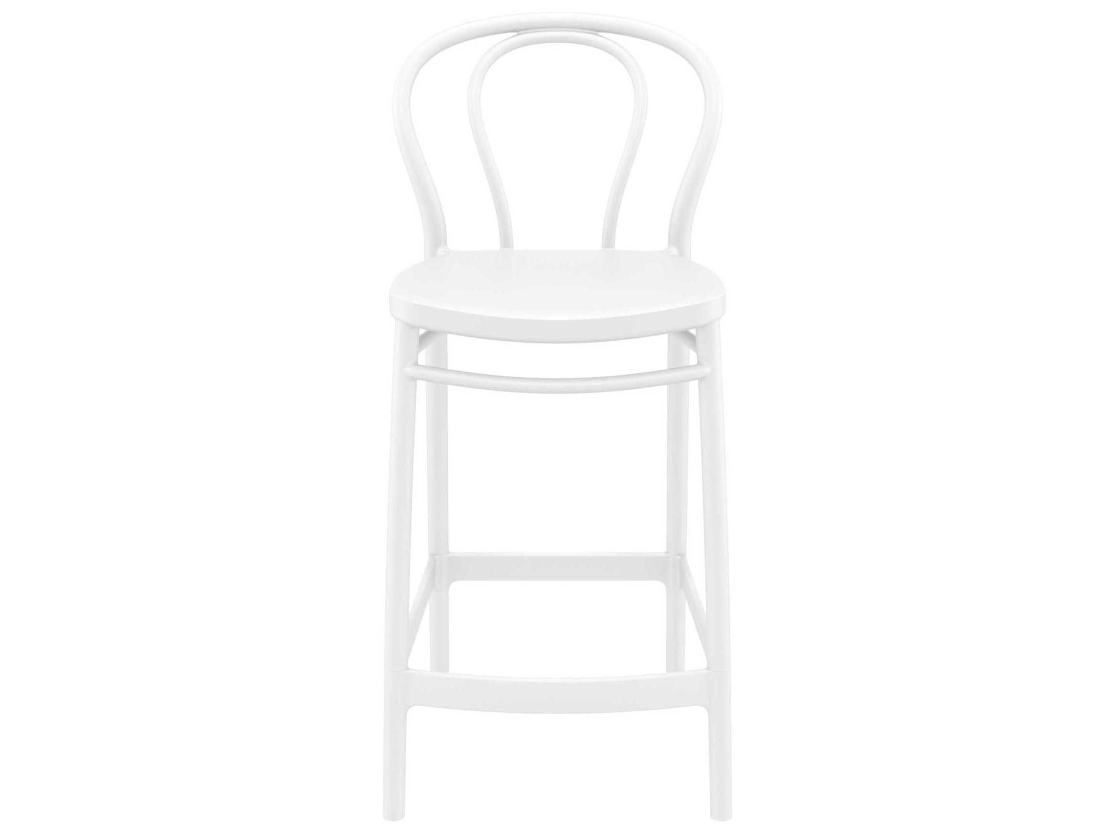 Compamia Victor White Resin Counter Stool