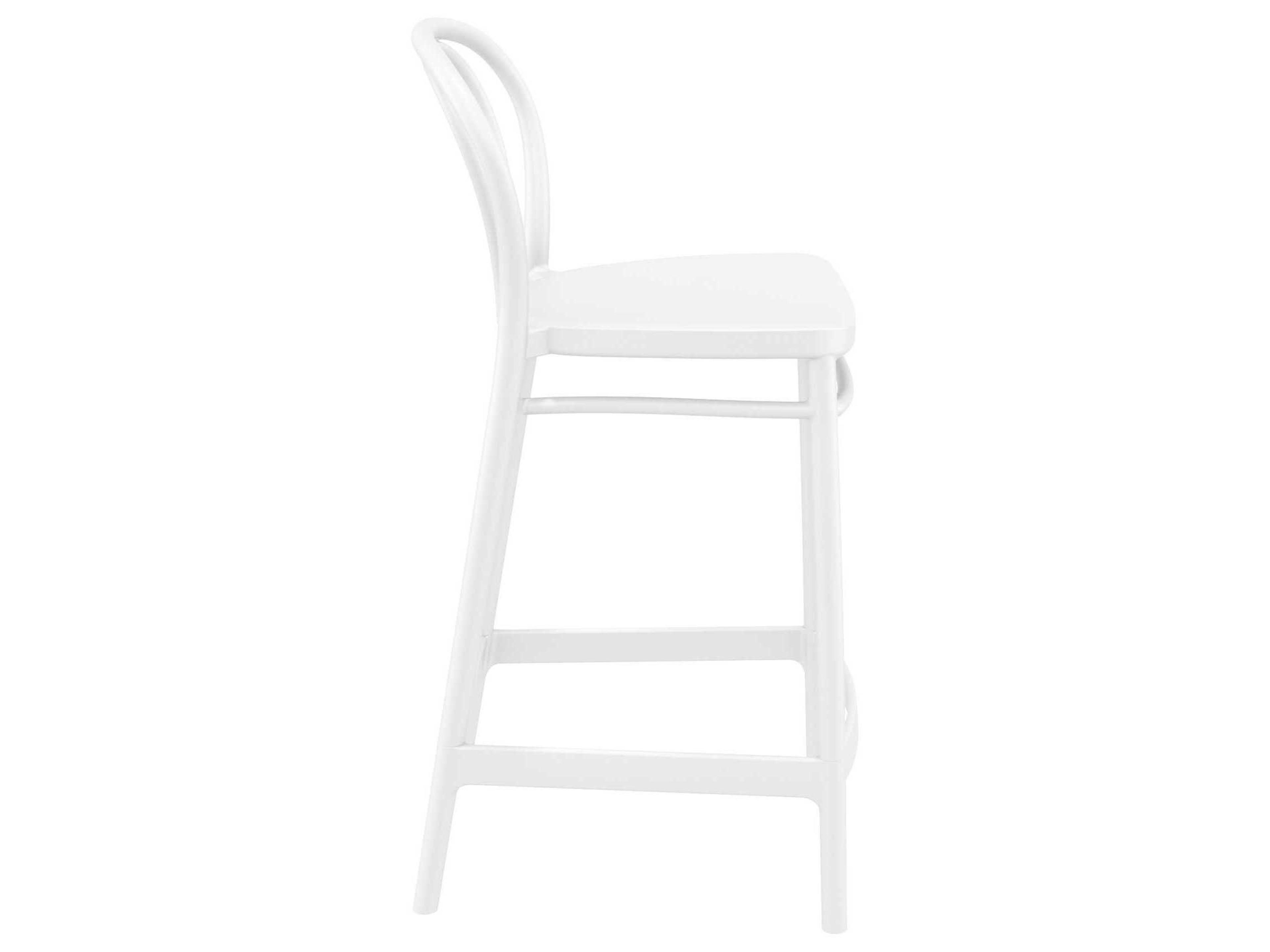 Compamia Victor White Resin Counter Stool
