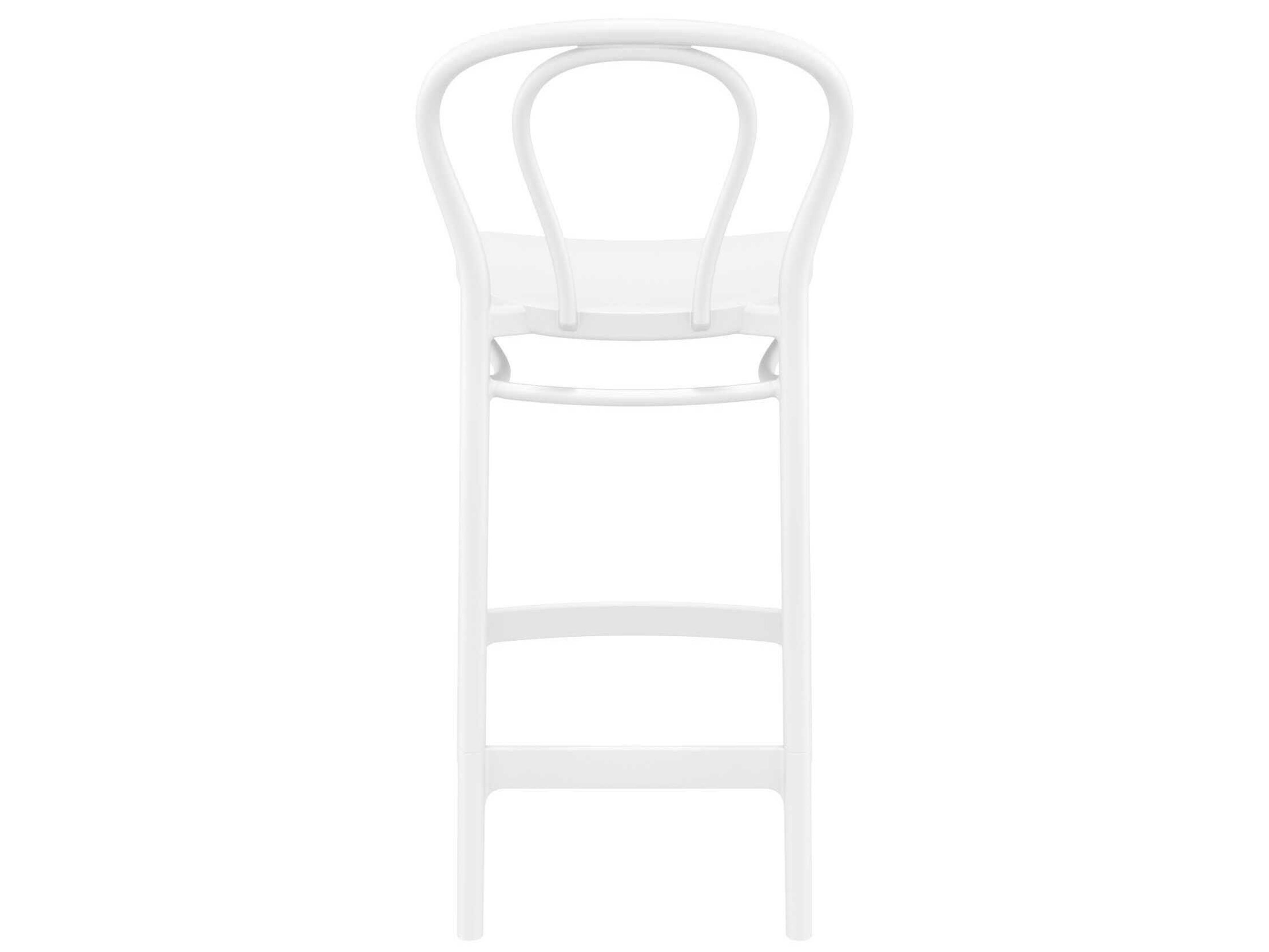 Compamia Victor White Resin Counter Stool