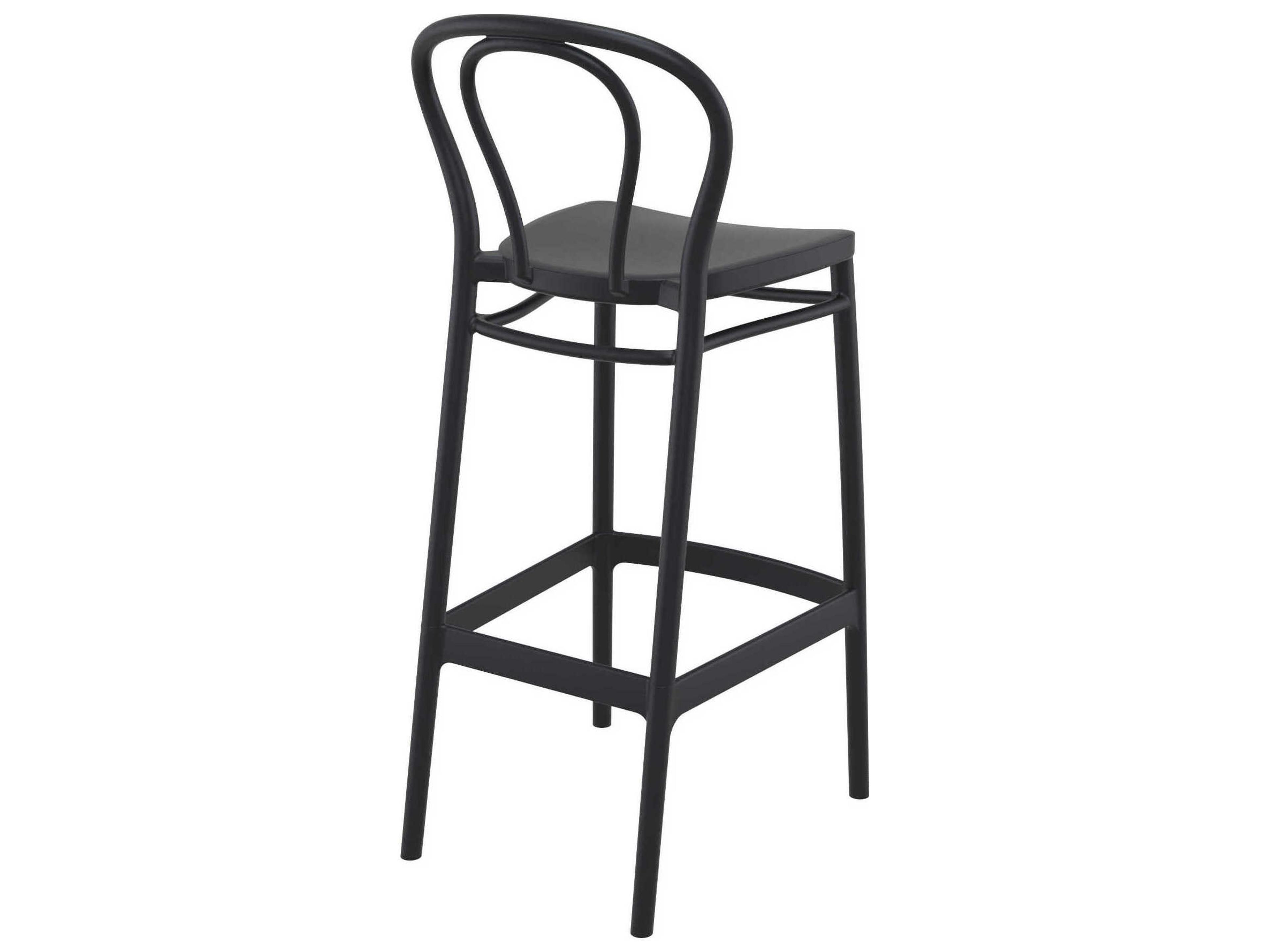 Compamia Victor Black Resin Bar Stool