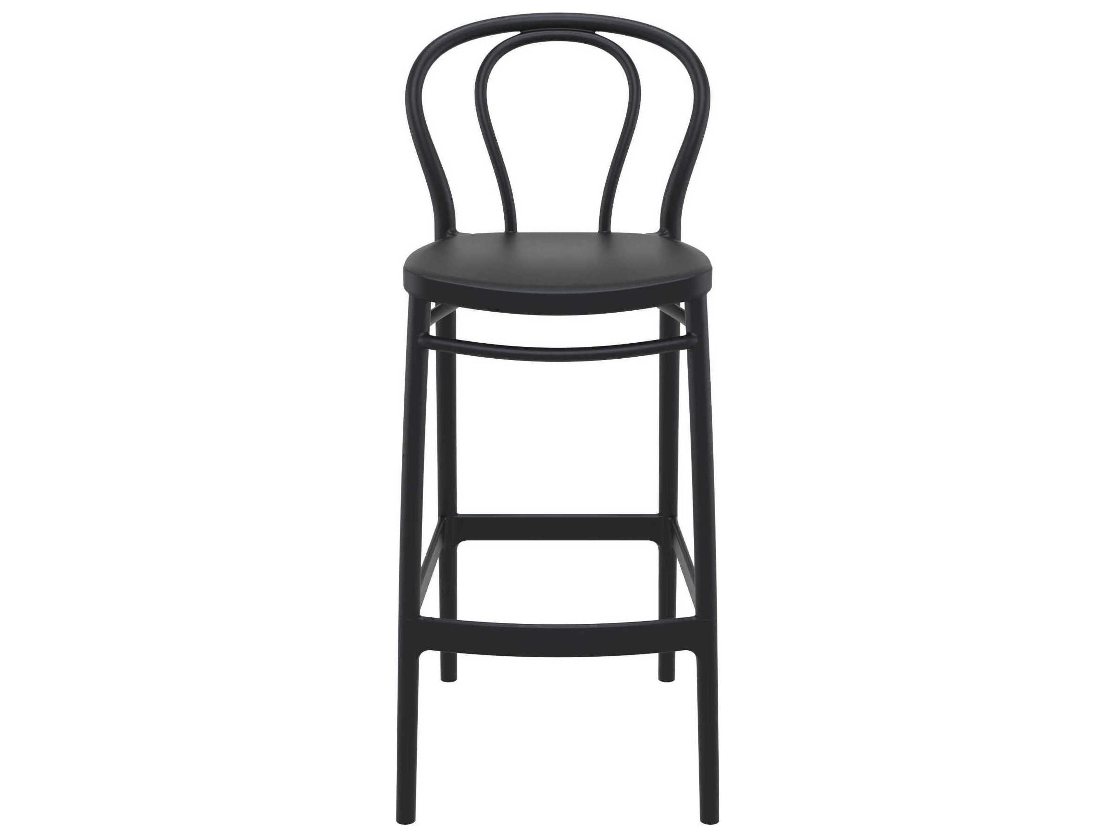 Compamia Victor Black Resin Bar Stool