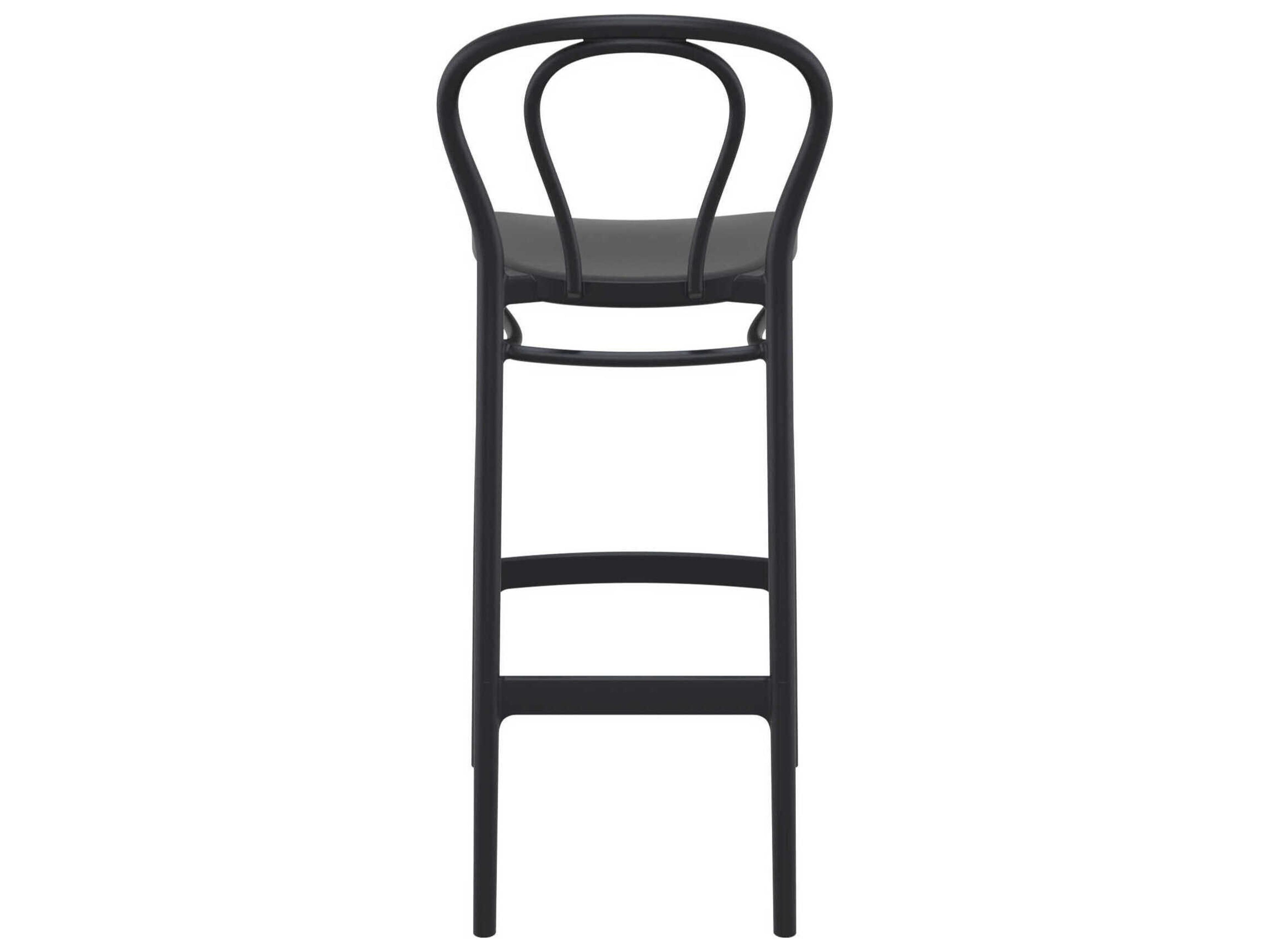 Compamia Victor Black Resin Bar Stool