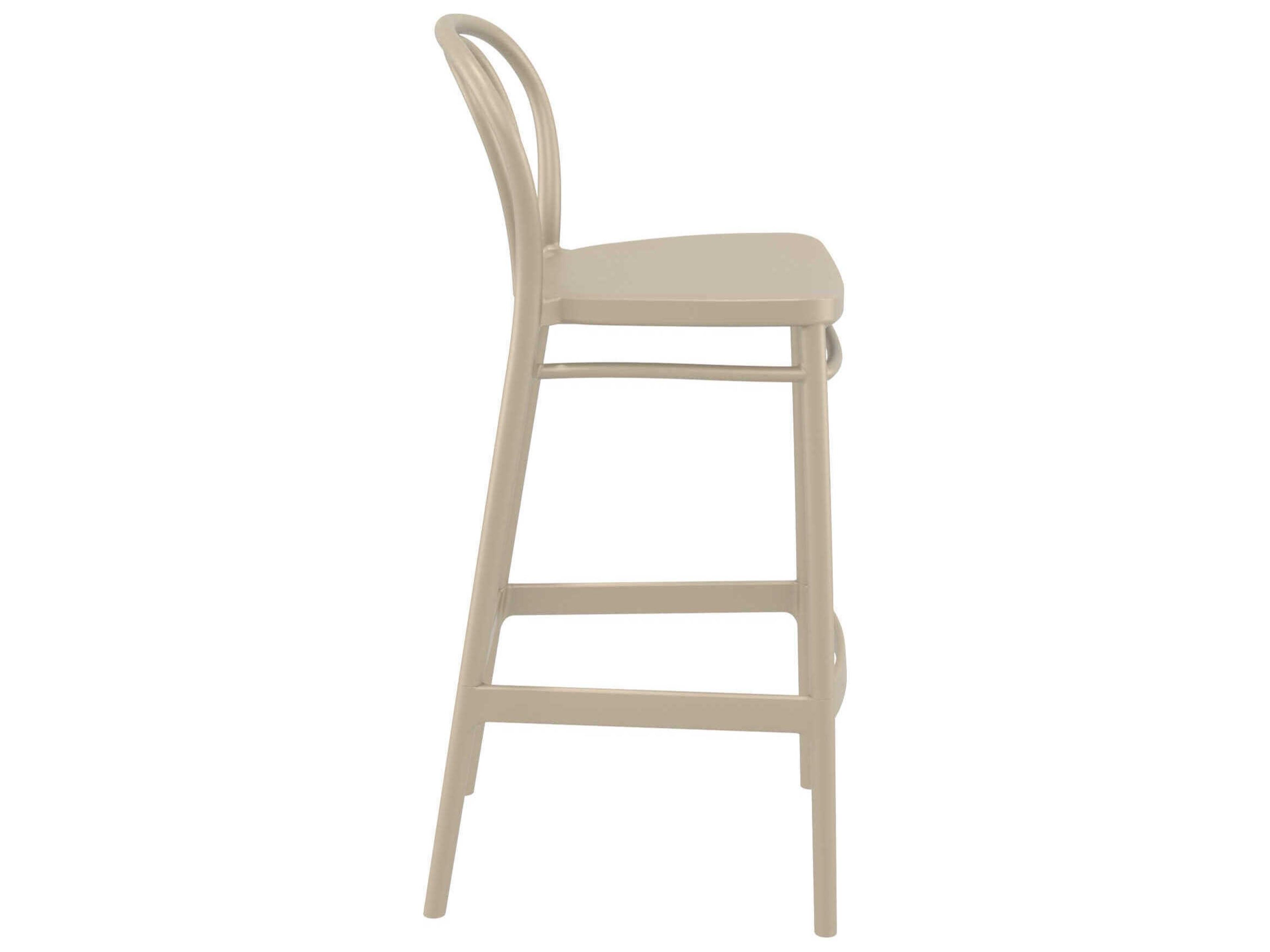 Compamia Victor Taupe Resin Bar Stool