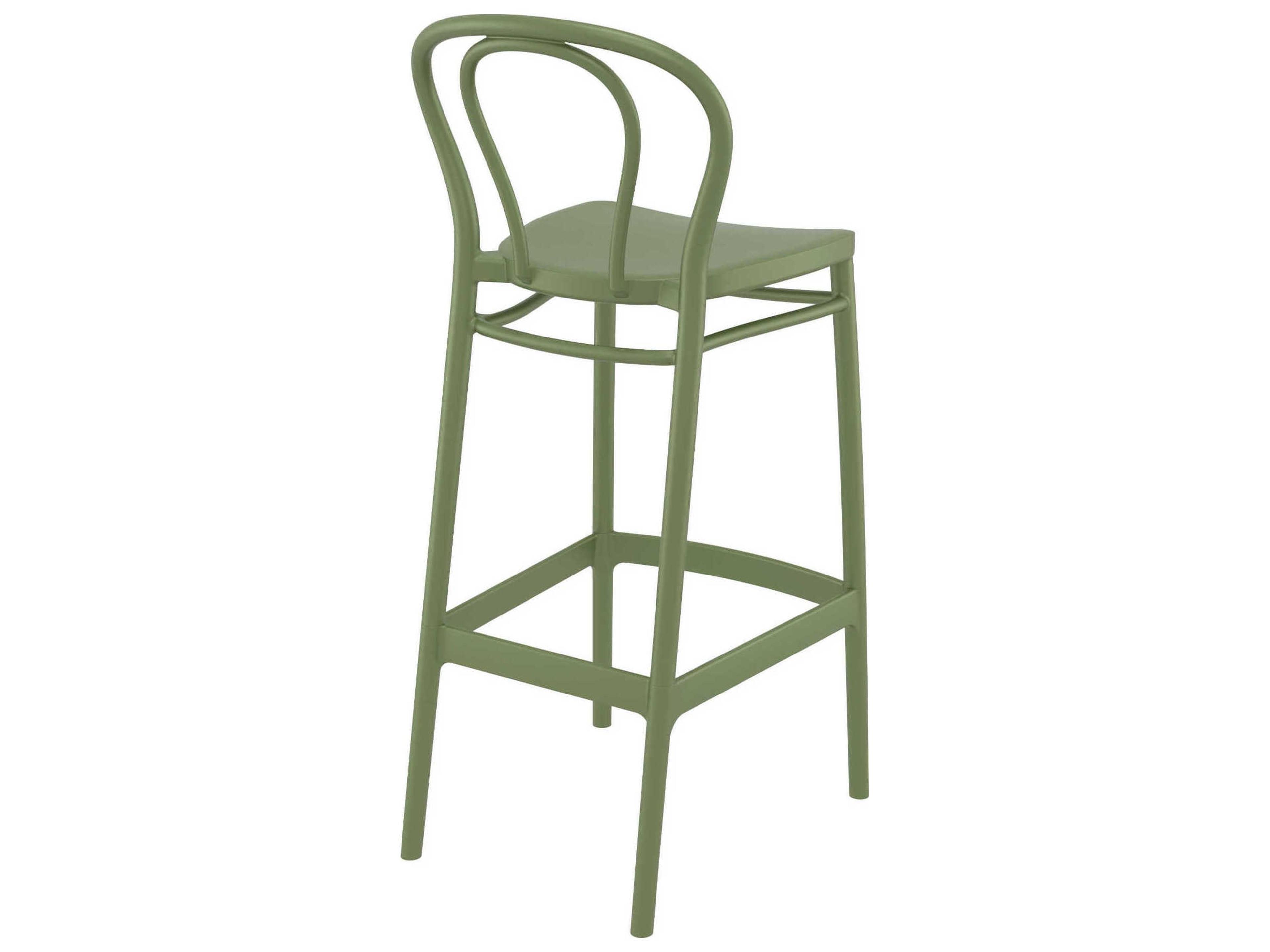 Compamia Victor Olive Green Resin Bar Stool