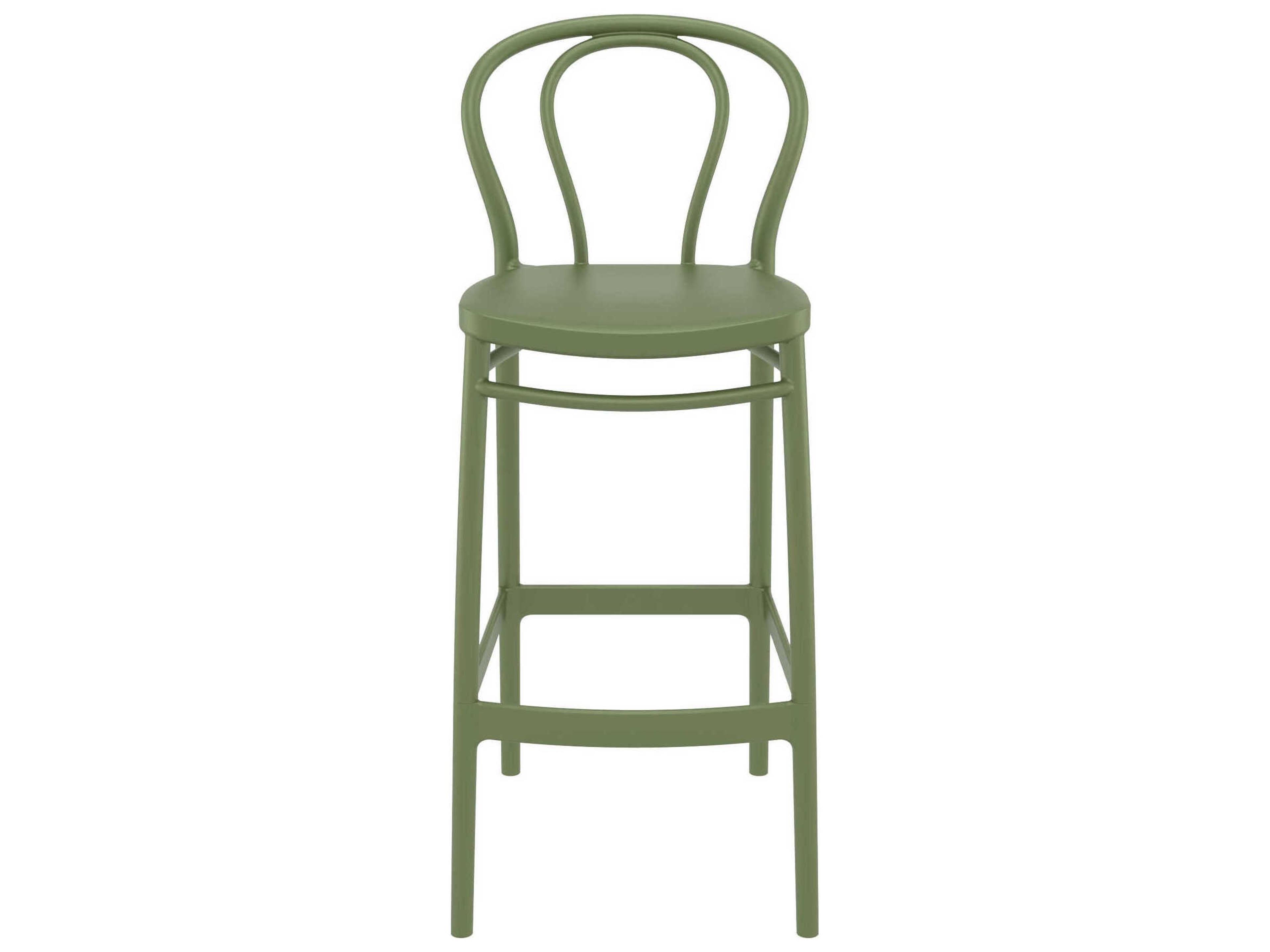 Compamia Victor Olive Green Resin Bar Stool