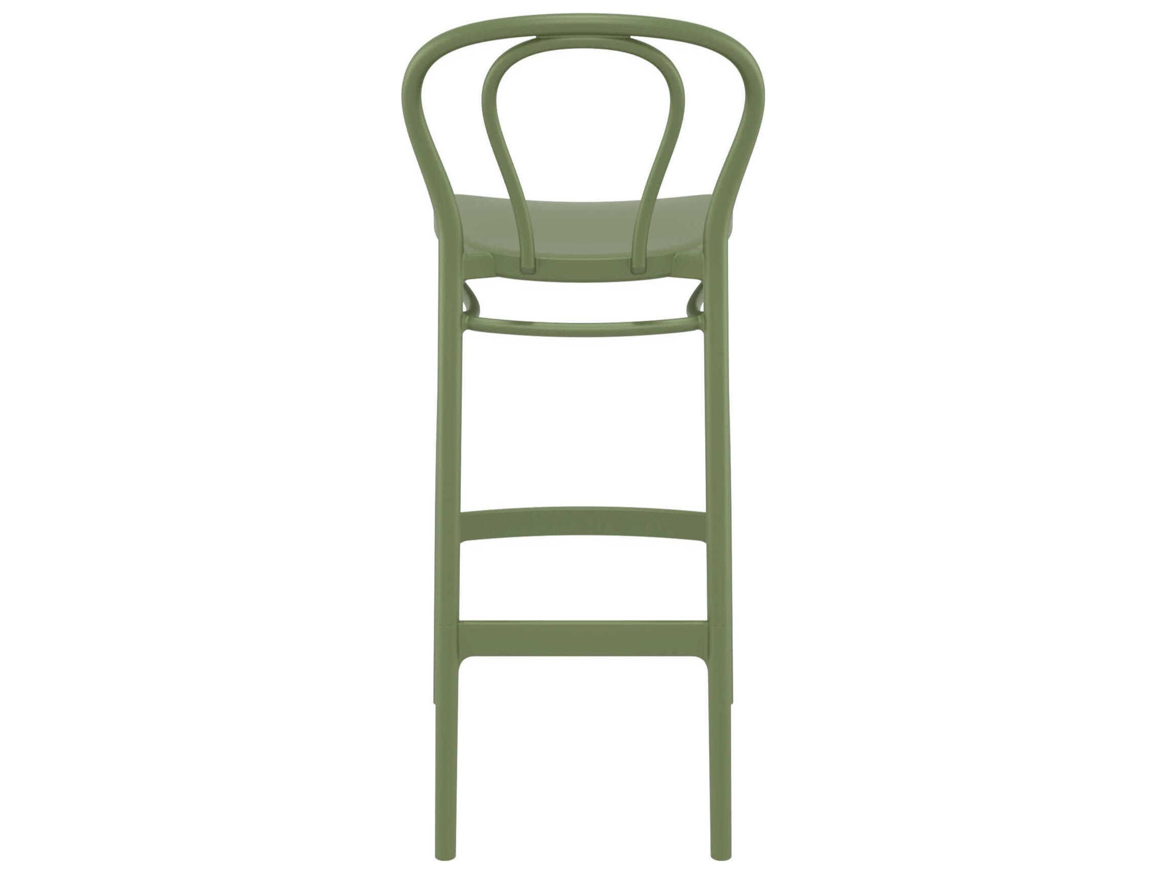 Compamia Victor Olive Green Resin Bar Stool